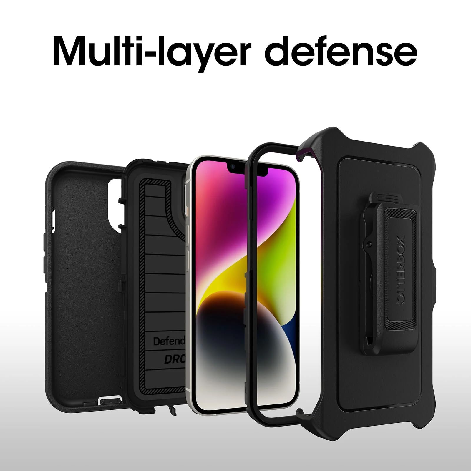 Foto 6 pulgar | Funda De Teléfono Otterbox Defender Series Para Iphone 14 Y 13 - Venta Internacional.
