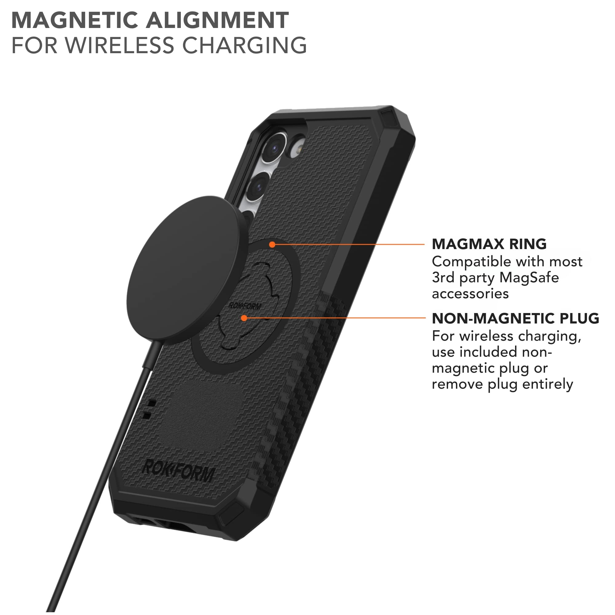 Foto 7 pulgar | Funda Rokform Para Galaxy S23 Plus, Resistente, Magnética, Con Cierre Giratorio, Color Negro - Venta Internacional.