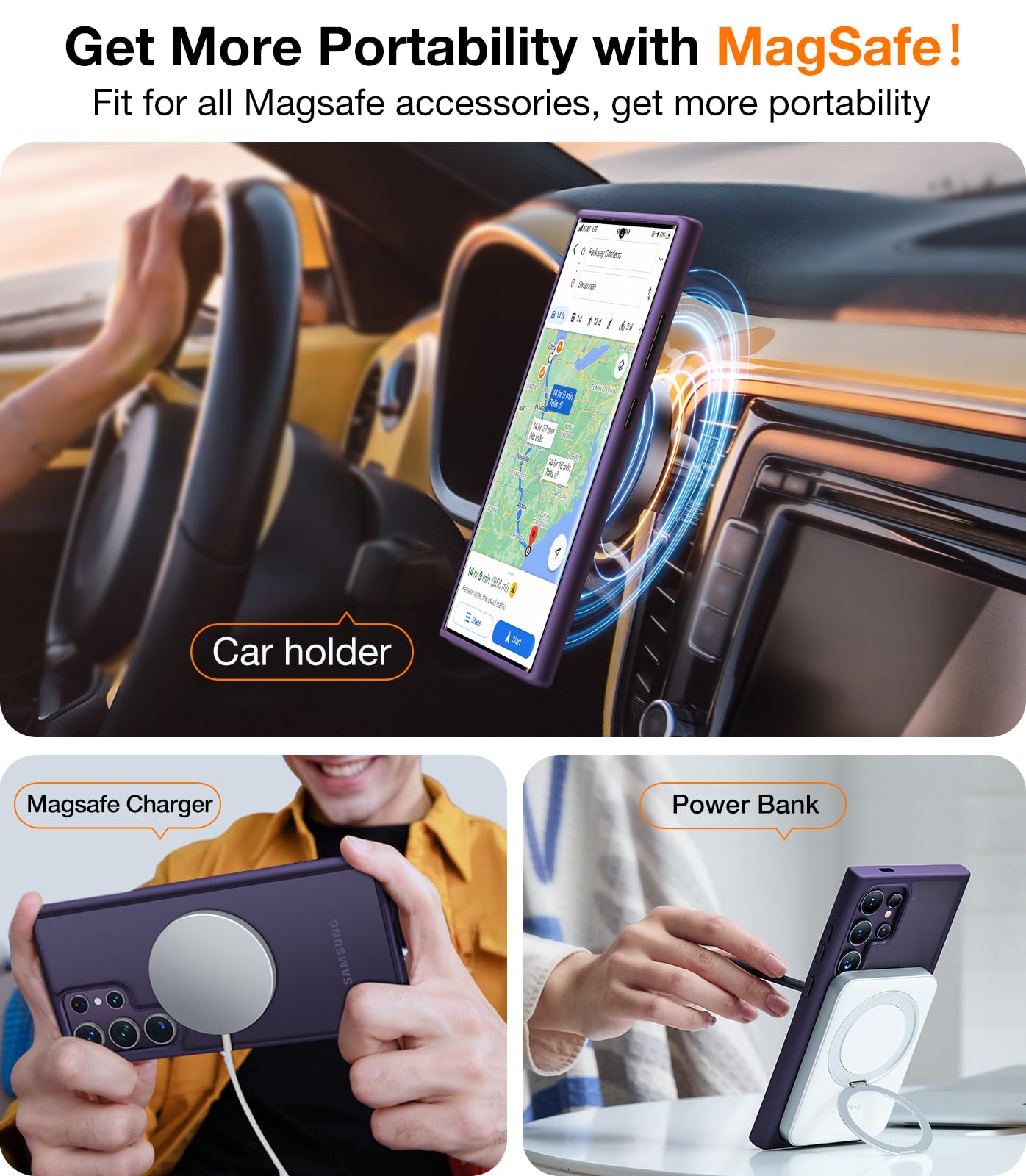 Foto 4 pulgar | Funda De Teléfono Torras Magnética A Prueba De Golpes Para Samsung S24 Ultra - Venta Internacional.
