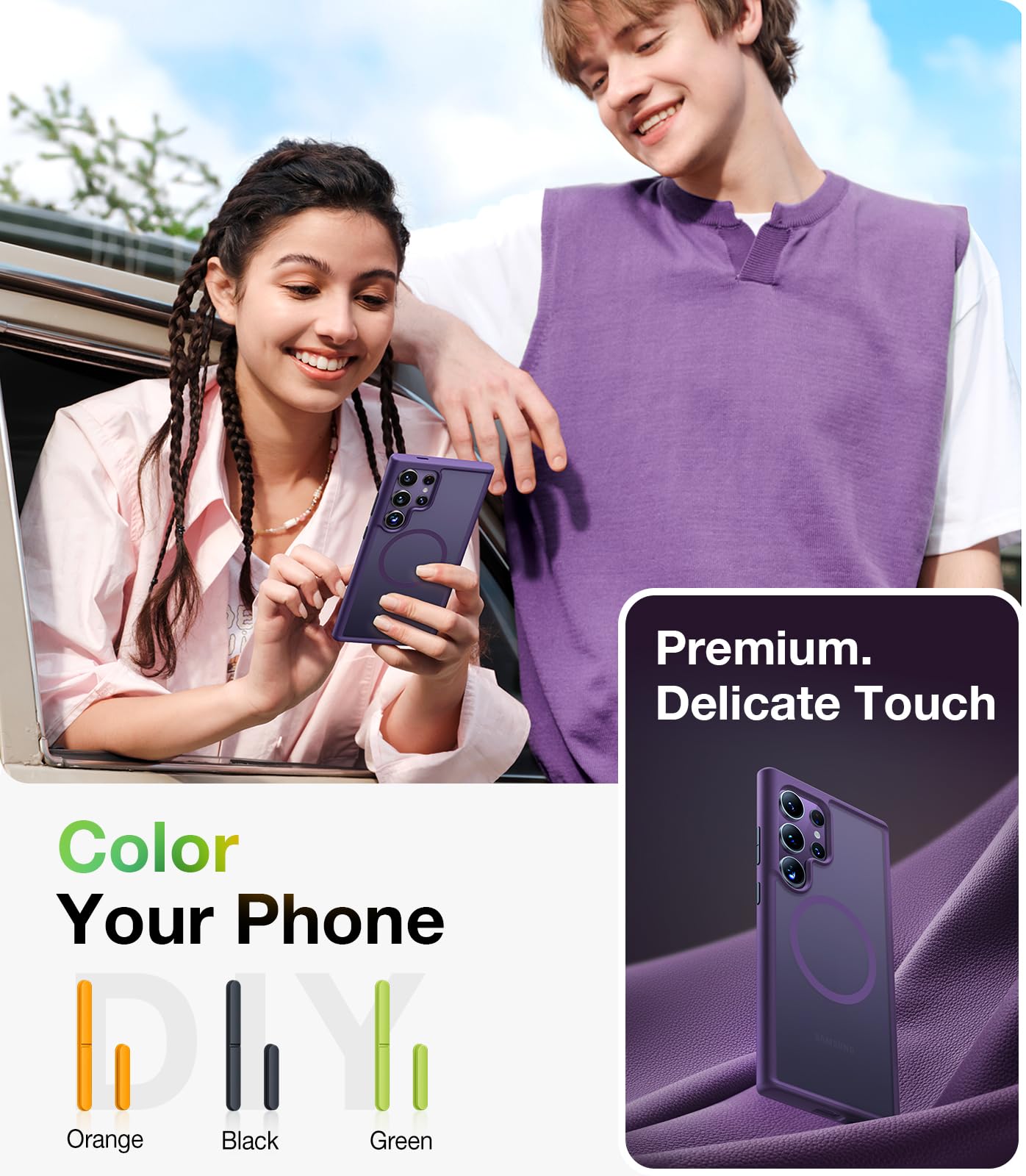 Foto 7 pulgar | Funda De Teléfono Torras Magnética A Prueba De Golpes Para Samsung S24 Ultra - Venta Internacional.