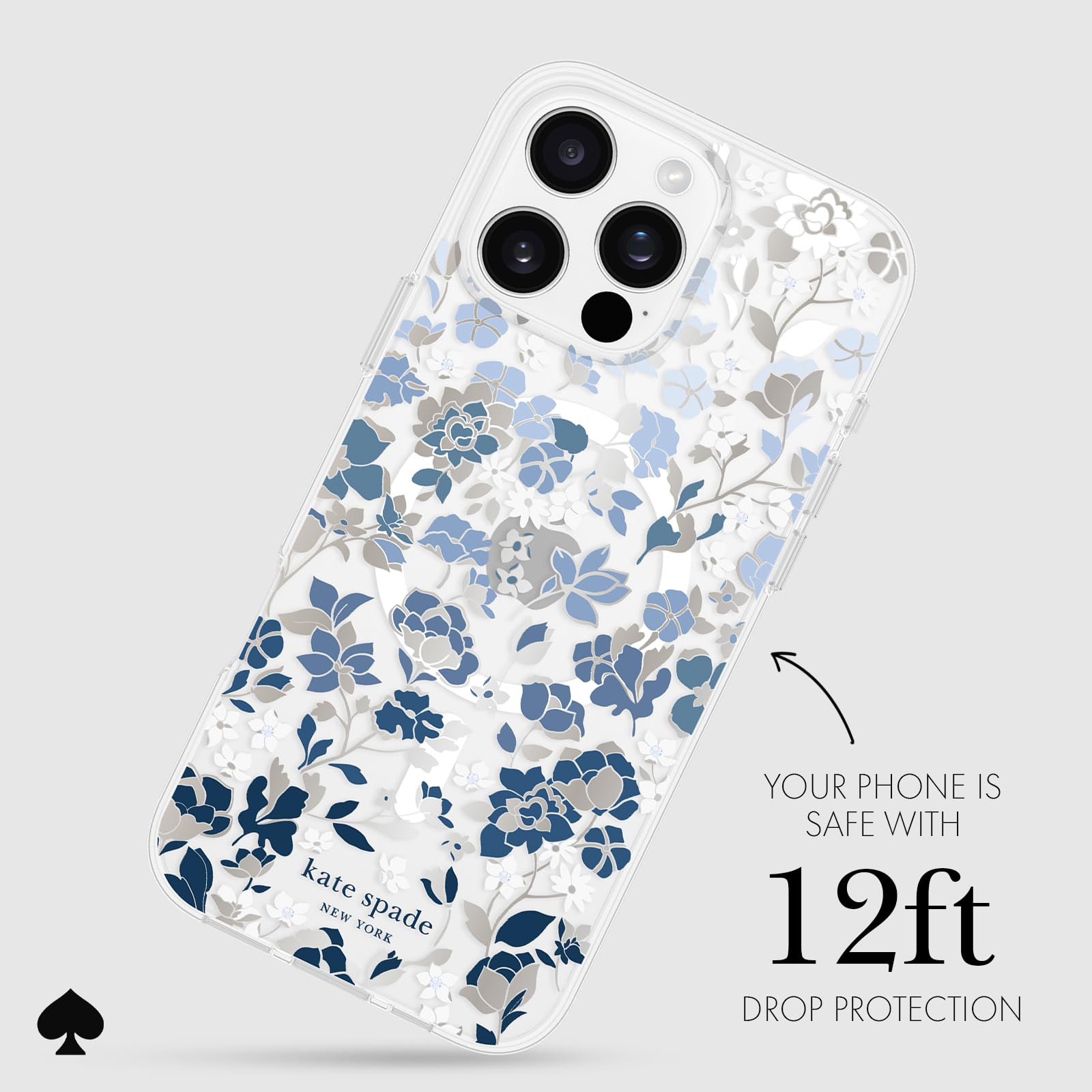 Foto 4 pulgar | Funda De Teléfono Kate Spade New York Para Iphone 16 Pro Max Flowerbed - Venta Internacional.
