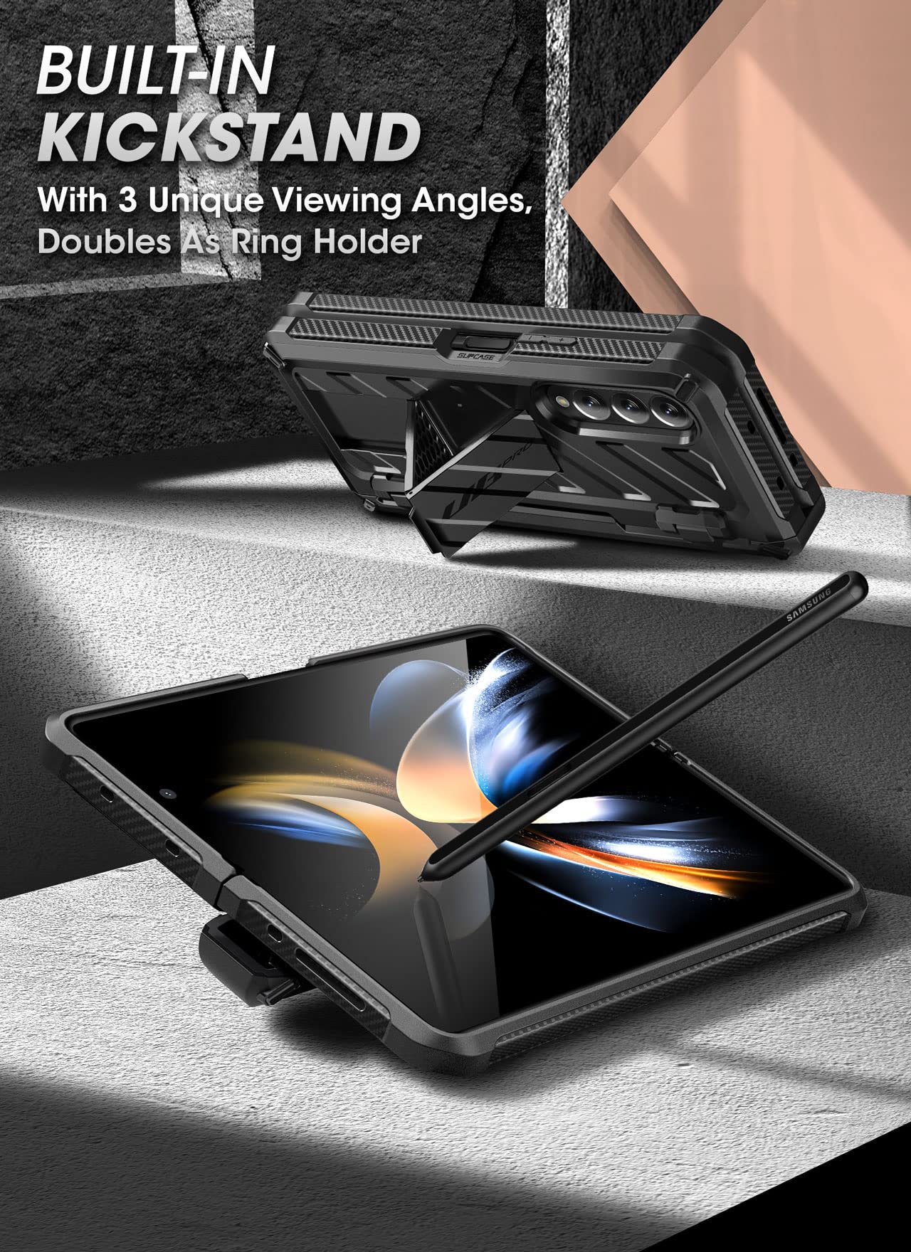 Foto 6 pulgar | Funda De Teléfono Supcase Unicorn Beetle Pro Para Samsung Fold 4 - Venta Internacional.