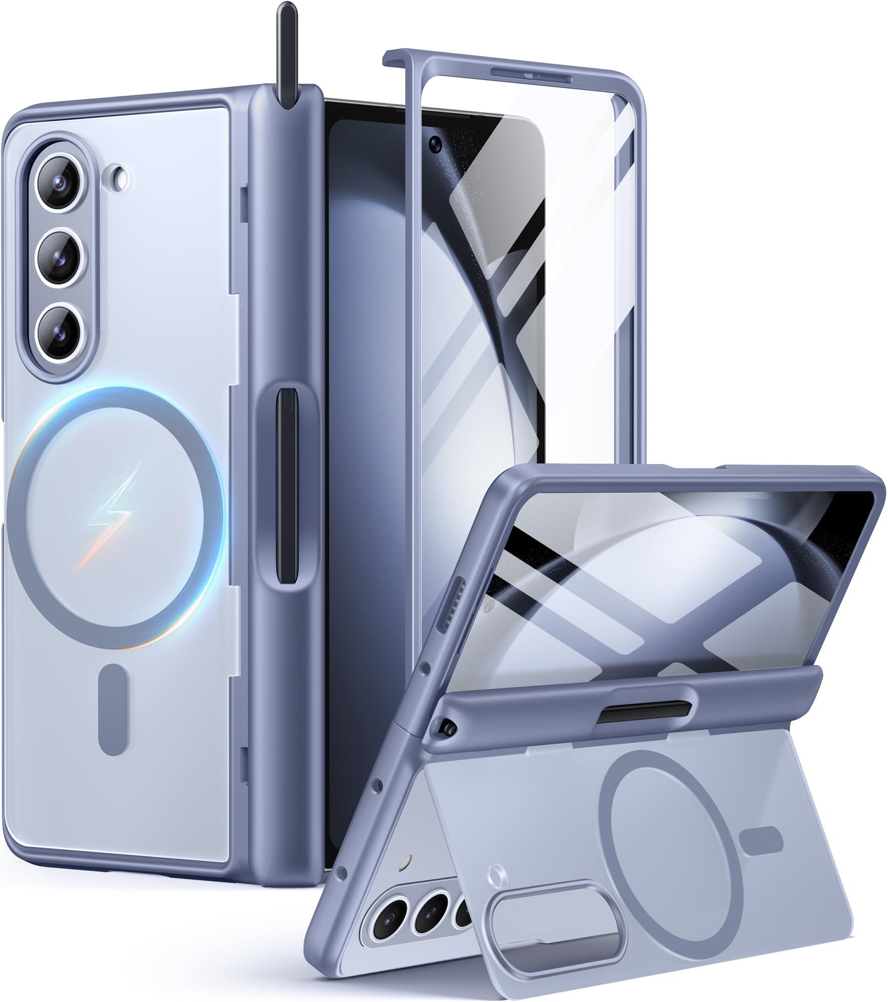 Foto 2 pulgar | Funda Mobosi Para Samsung Galaxy Z Fold 5 Con S Pen Azul - Venta Internacional.