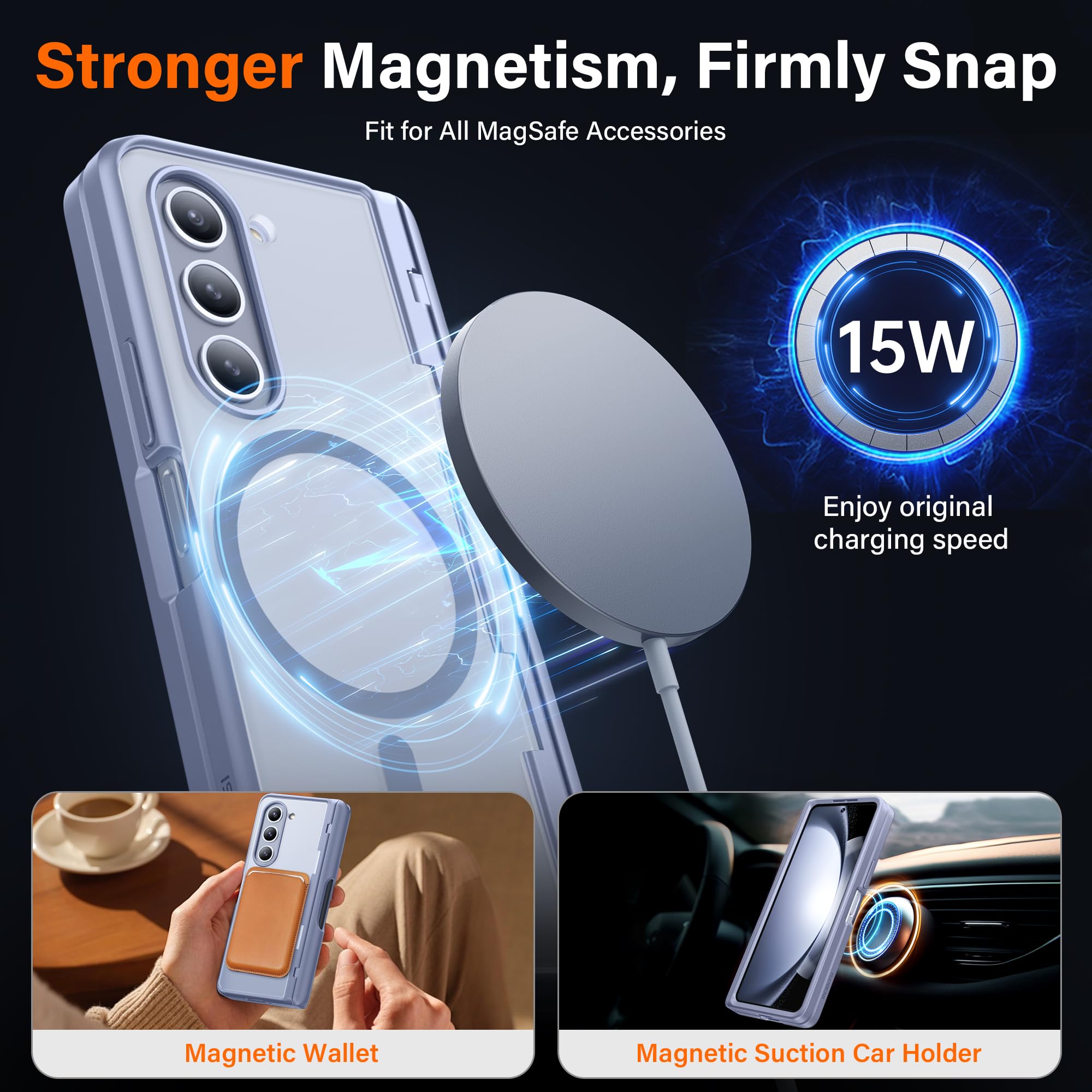 Foto 4 pulgar | Funda Mobosi Para Samsung Galaxy Z Fold 5 Con S Pen Azul - Venta Internacional.