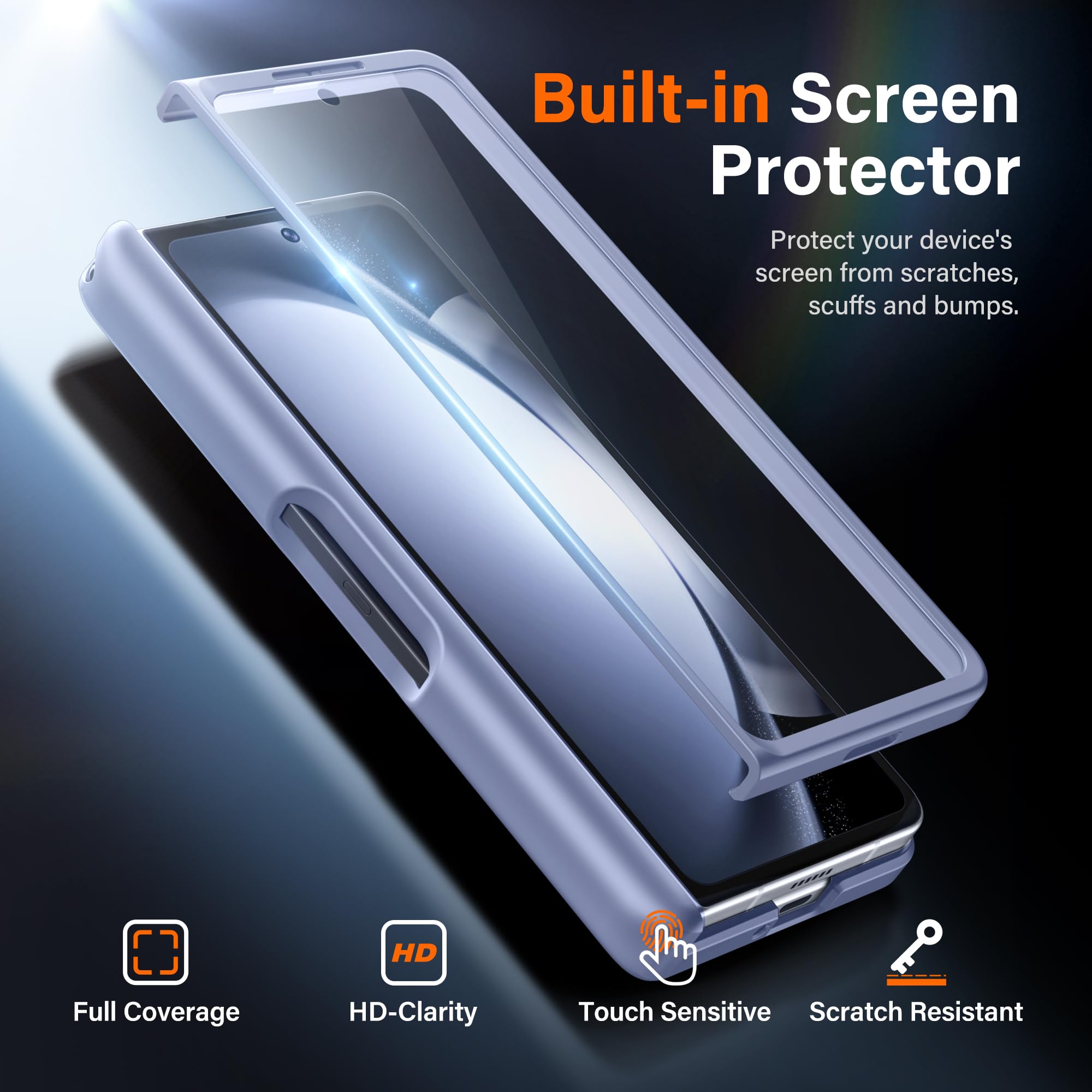 Foto 7 | Funda Mobosi Para Samsung Galaxy Z Fold 5 Con S Pen Azul - Venta Internacional.
