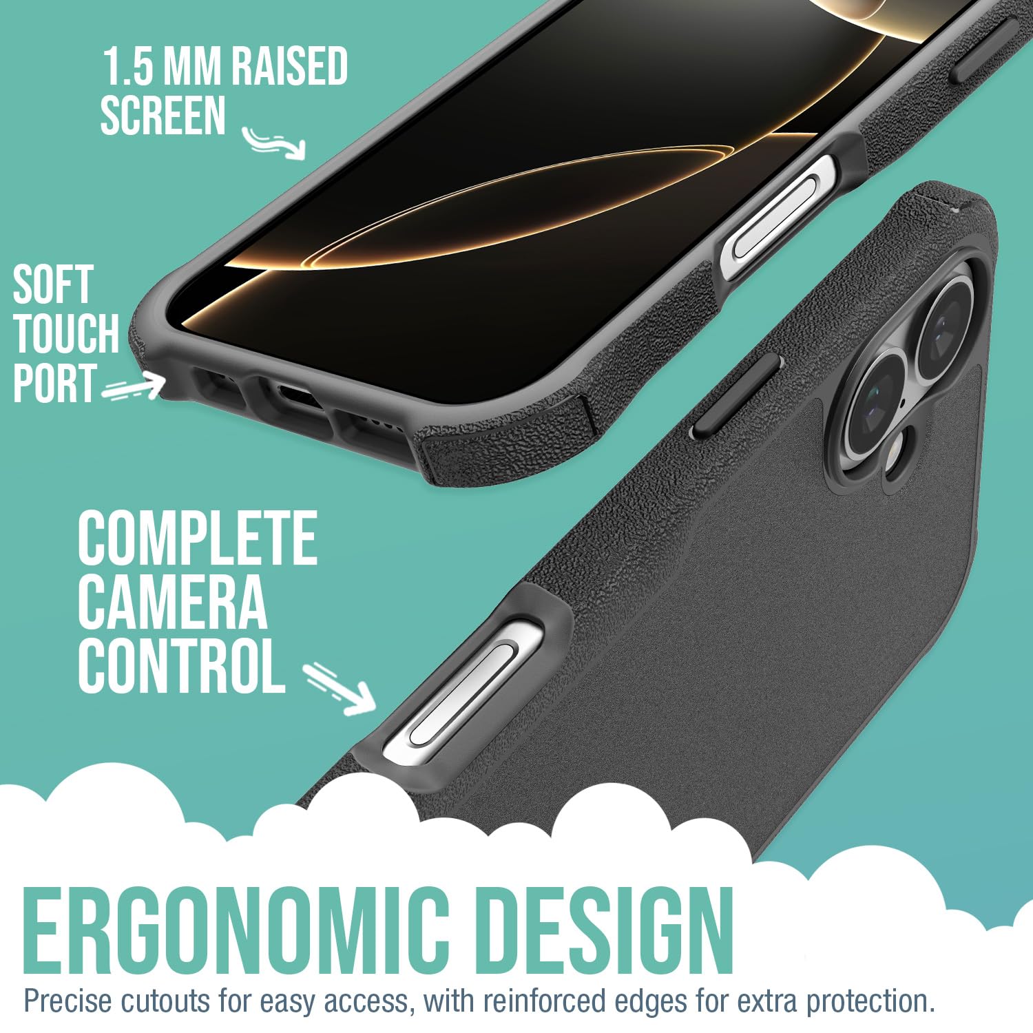 Foto 3 | Funda Magnética Protectora Smartish Gripzilla Para Iphone 16 Plus - Venta Internacional.