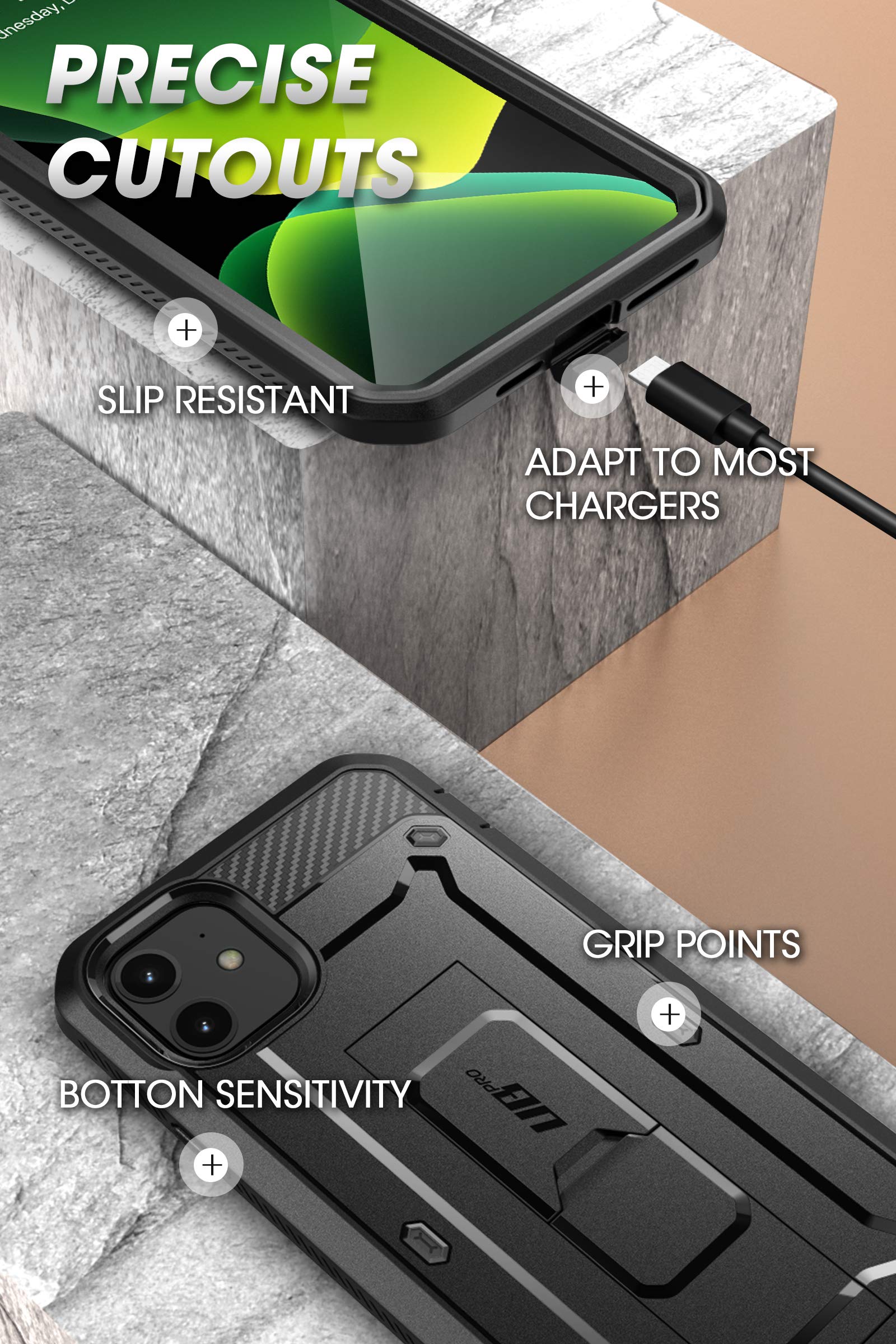 Foto 6 pulgar | Funda De Teléfono Supcase Unicorn Beetle Pro Para Iphone 11 6.1 - Venta Internacional.