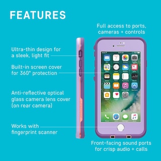Foto 4 | Funda De Teléfono Lifeproof Frē Series Para Iphone Se/8/7 - Night Lite - Venta Internacional.