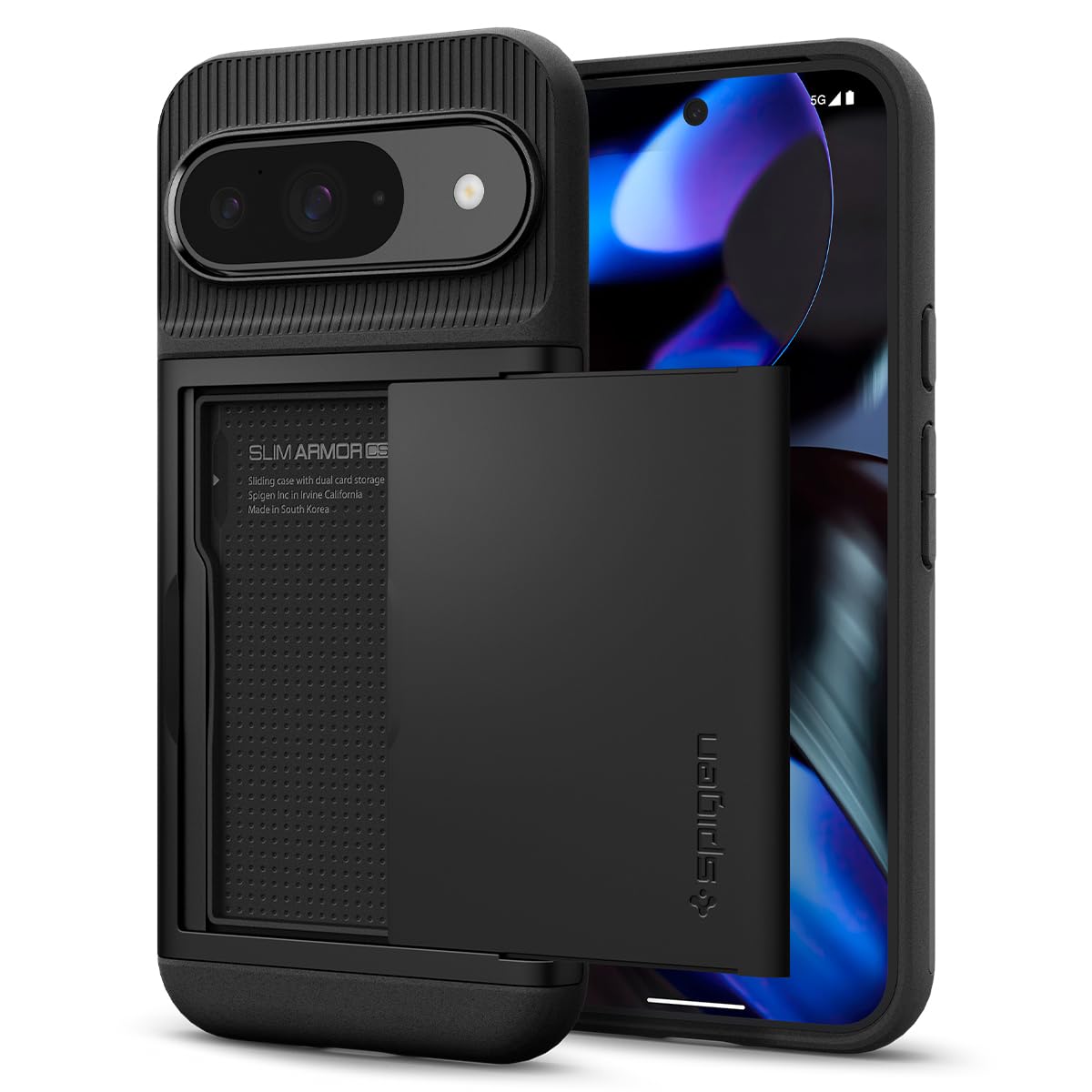 Funda Spigen Slim Amor Cs Para Pixel 9/pixel 9 Pro (2024), Color Negro - Venta Internacional.