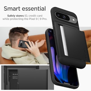 Foto 3 | Funda Spigen Slim Amor Cs Para Pixel 9/pixel 9 Pro (2024), Color Negro - Venta Internacional.
