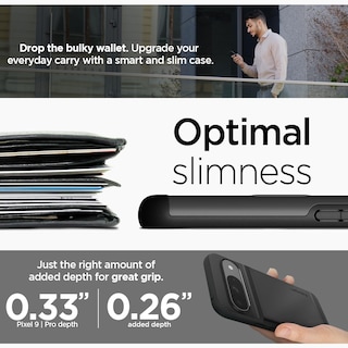 Foto 5 | Funda Spigen Slim Amor Cs Para Pixel 9/pixel 9 Pro (2024), Color Negro - Venta Internacional.