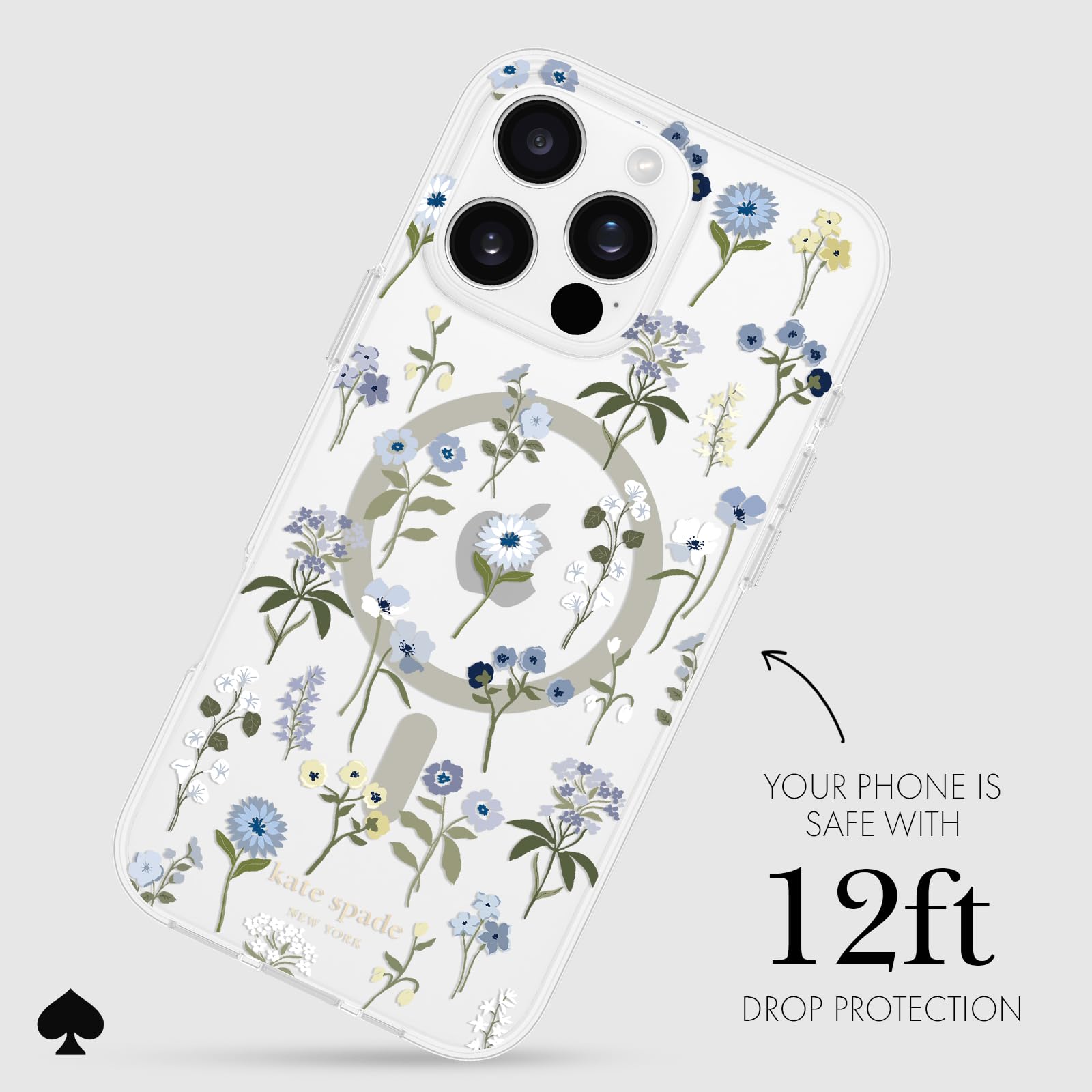 Foto 4 pulgar | Funda De Teléfono Kate Spade New York Precious Bloom Para Iphone 16 Pro Max - Venta Internacional.