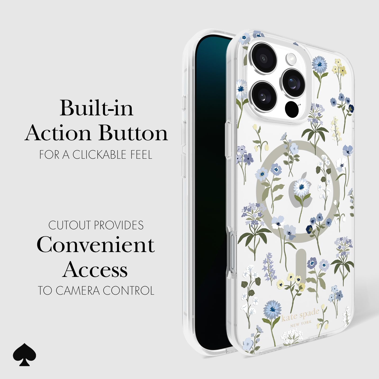 Foto 5 pulgar | Funda De Teléfono Kate Spade New York Precious Bloom Para Iphone 16 Pro Max - Venta Internacional.