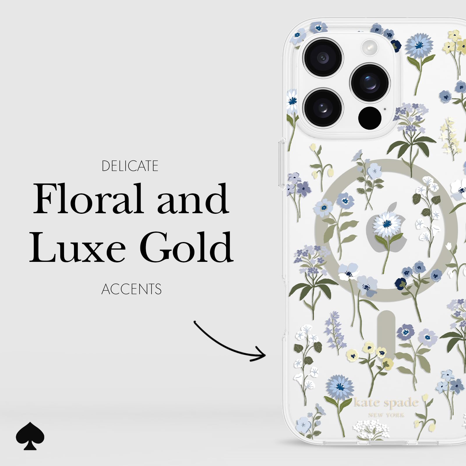Foto 5 | Funda De Teléfono Kate Spade New York Precious Bloom Para Iphone 16 Pro Max - Venta Internacional.