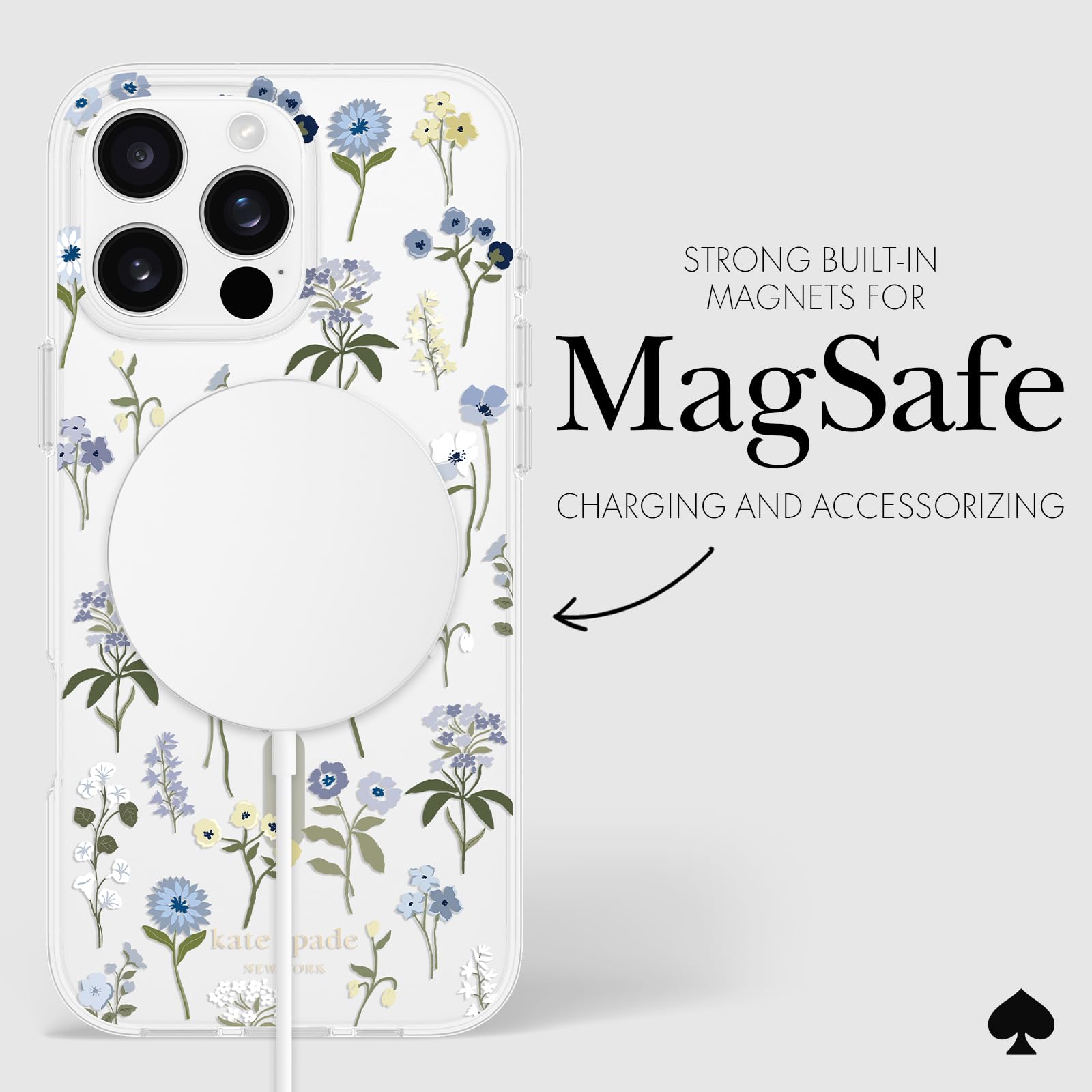 Foto 7 pulgar | Funda De Teléfono Kate Spade New York Precious Bloom Para Iphone 16 Pro Max - Venta Internacional.