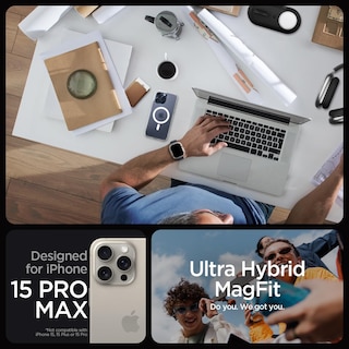 Foto 2 | Funda Para Teléfono Spigen Ultra Hybrid Magfit Iphone 15 Pro Max - Venta Internacional.
