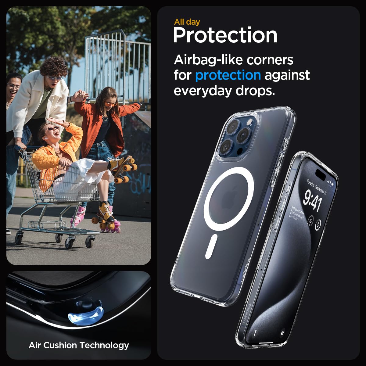 Foto 5 pulgar | Funda Para Teléfono Spigen Ultra Hybrid Magfit Iphone 15 Pro Max - Venta Internacional.