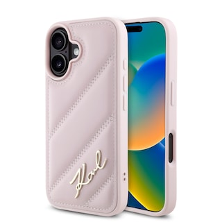 Foto 1 | Case Funda Karl Acolchada Para Iphone 16 Rosa-original