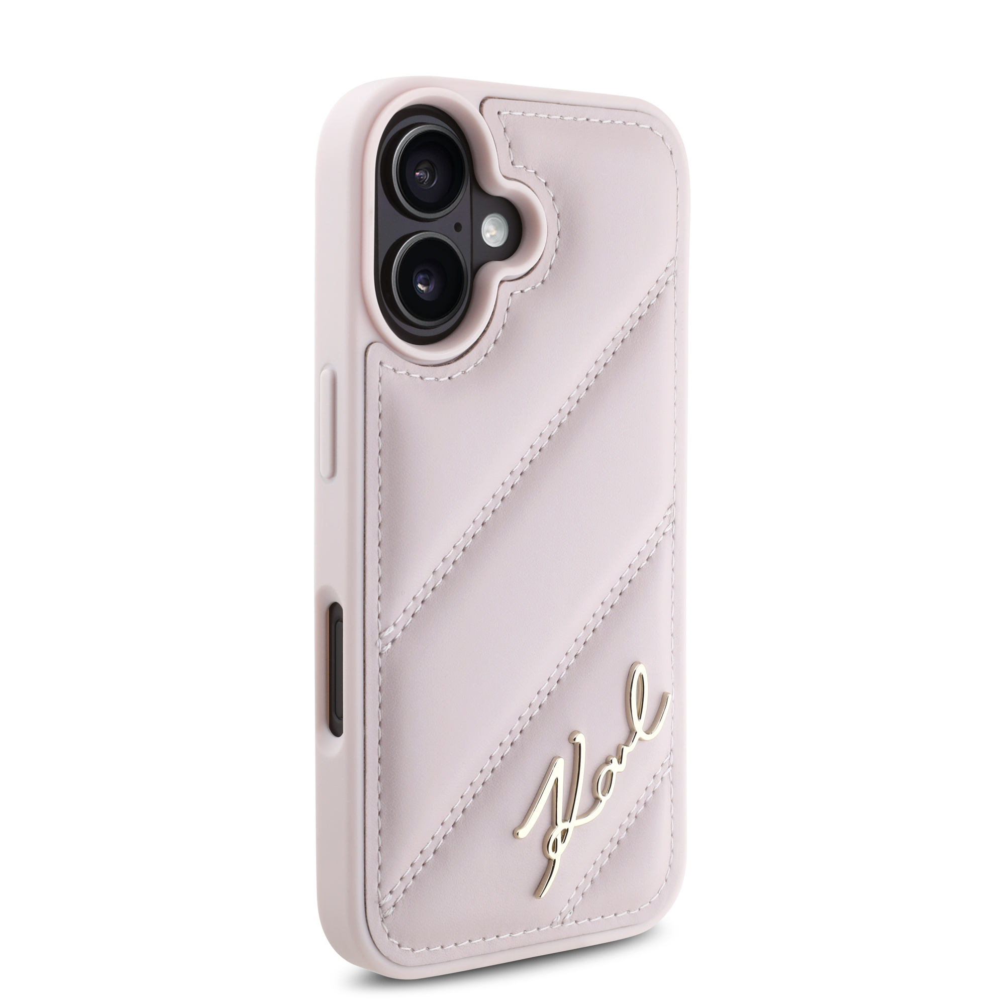 Foto 5 pulgar | Case Funda Karl Acolchada Para Iphone 16 Rosa-original
