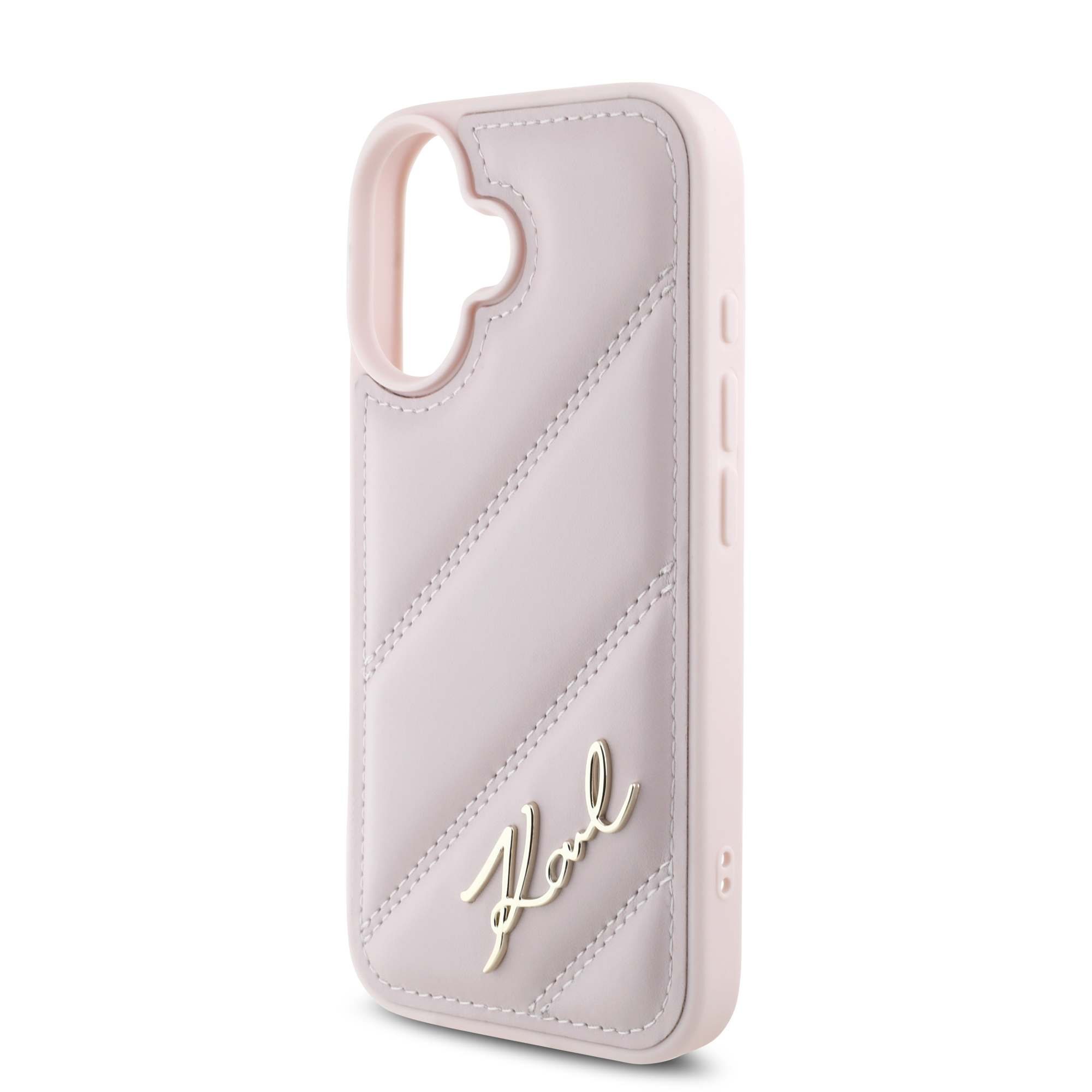 Foto 7 pulgar | Case Funda Karl Acolchada Para Iphone 16 Rosa-original