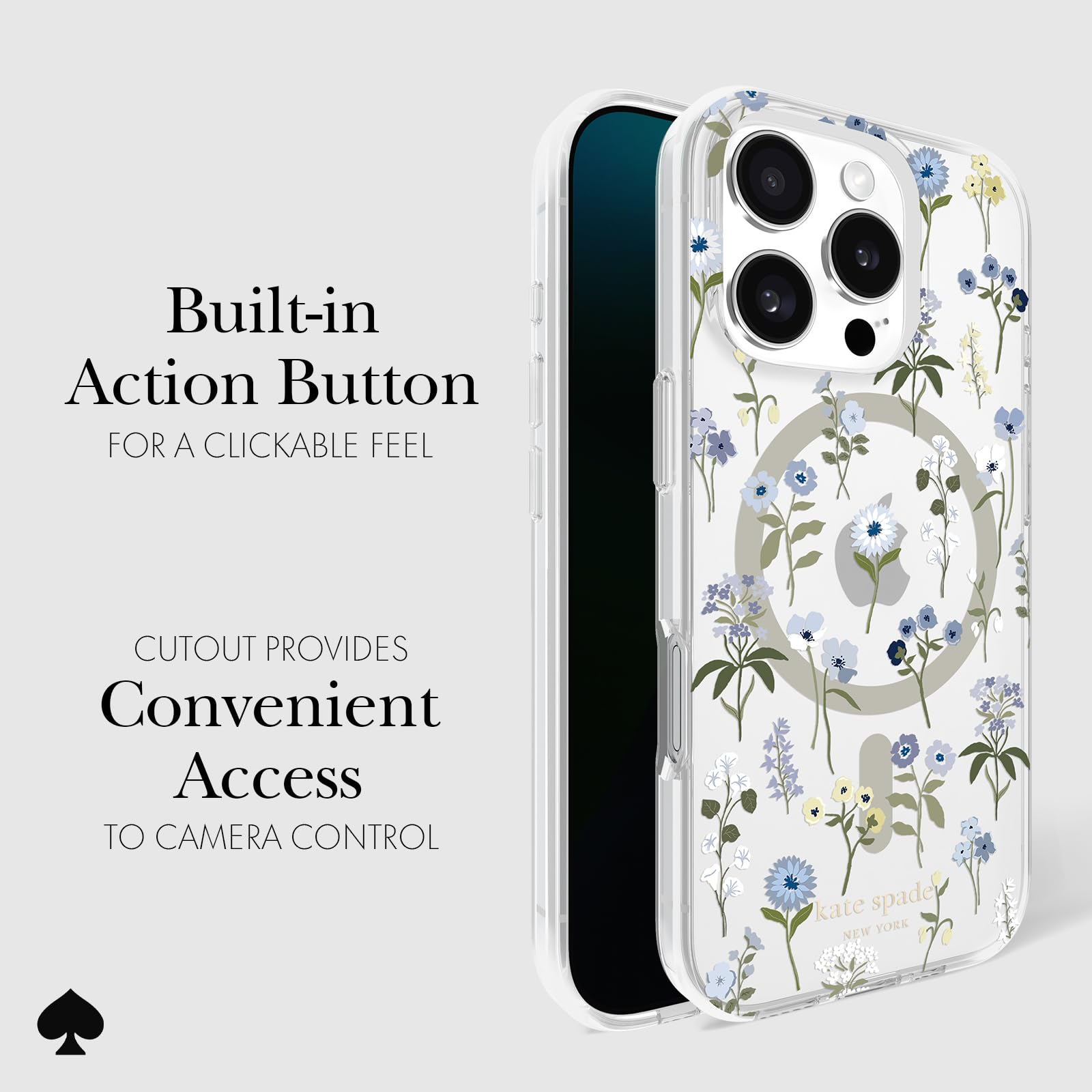 Foto 5 pulgar | Funda De Teléfono Kate Spade New York Precious Bloom Para Iphone 16 Pro - Venta Internacional.