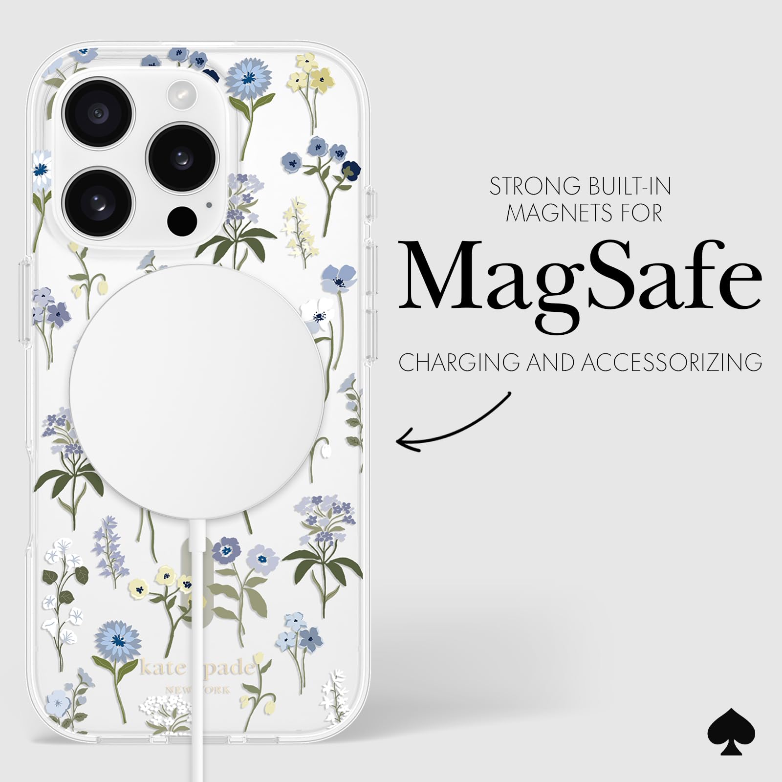 Foto 7 pulgar | Funda De Teléfono Kate Spade New York Precious Bloom Para Iphone 16 Pro - Venta Internacional.