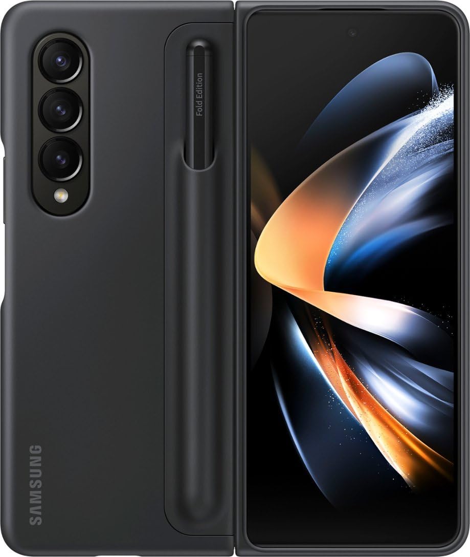 Funda De Pie Para Samsung Galaxy Z Fold4 Con S Pen, Color Negro - Venta Internacional.