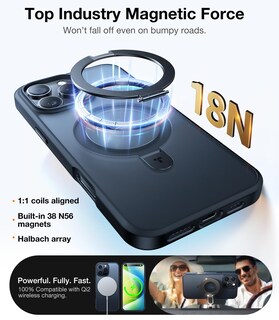 Foto 2 | Funda De Teléfono Torras Magnetic Ostand Para Iphone 16 Pro Max - Venta Internacional.