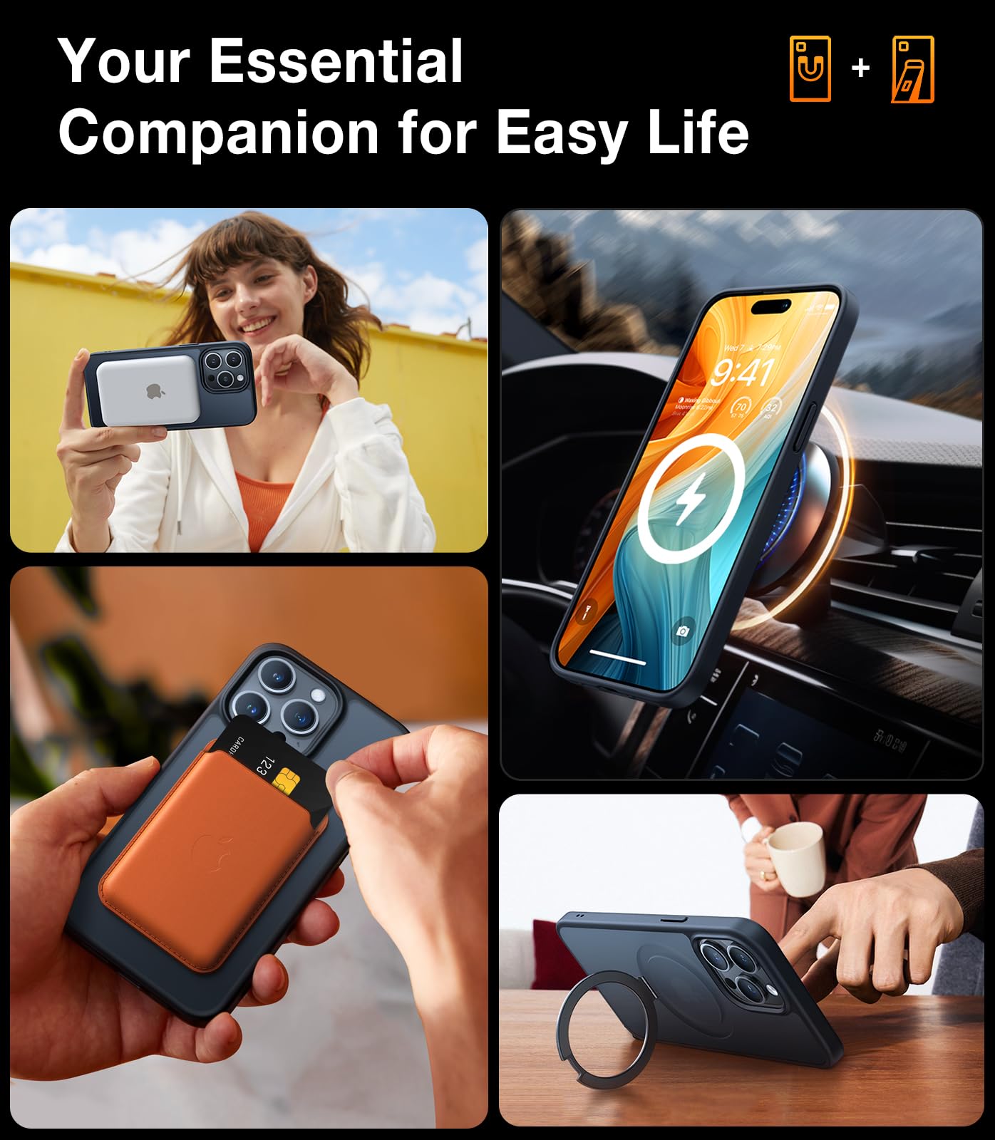 Foto 7 pulgar | Funda De Teléfono Torras Magnetic Ostand Para Iphone 16 Pro Max - Venta Internacional.