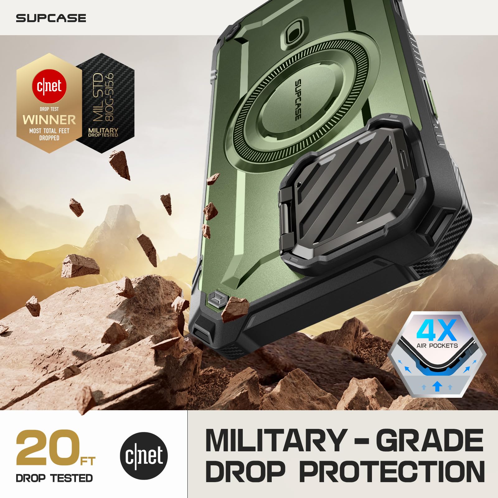 Foto 4 pulgar | Funda De Teléfono Supcase Para Iphone 16 Pro Max Con Funda De Cámara - Venta Internacional.
