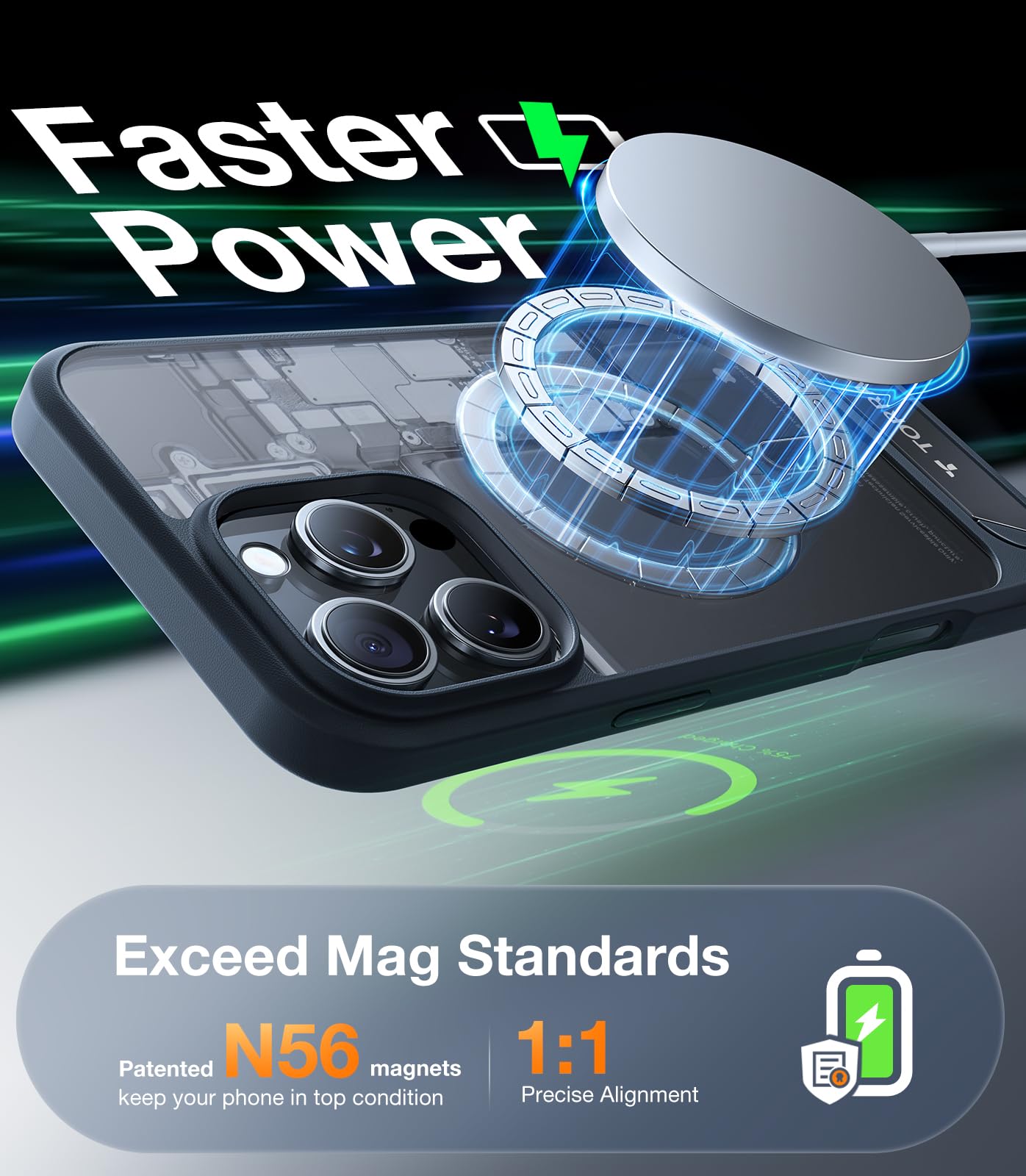 Foto 3 | Funda Para Teléfono Torras Strong Magnetic Stand Iphone 16 Pro Max - Venta Internacional.