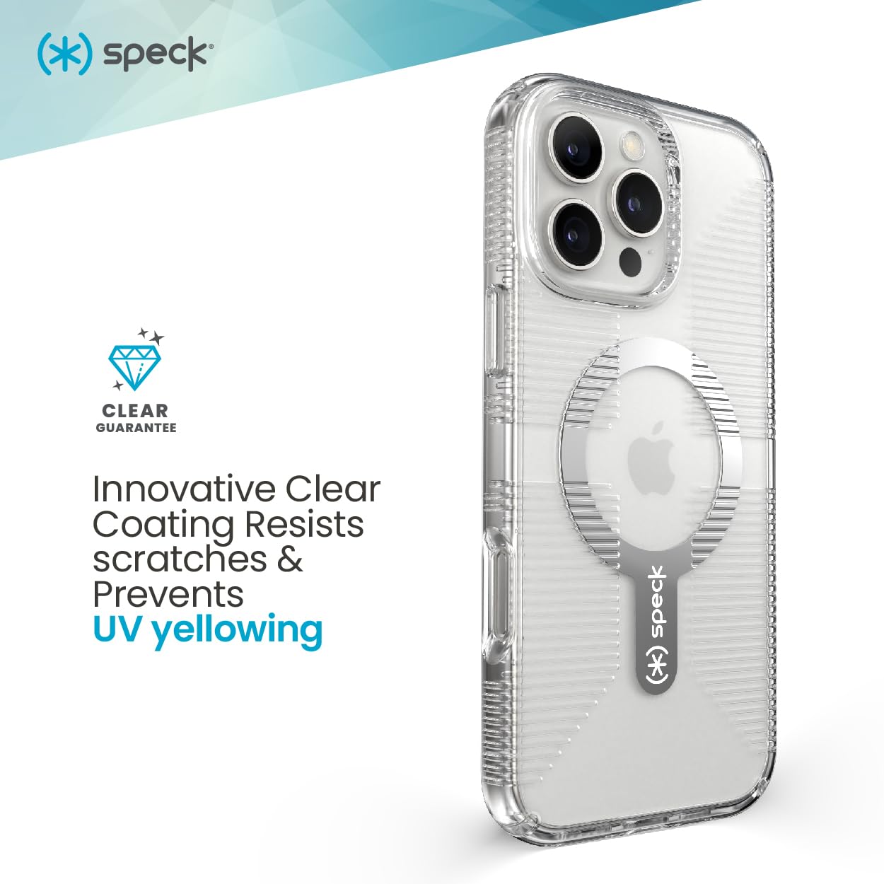 Foto 7 pulgar | Funda De Teléfono Speck Clear Gemshell Para Iphone 16 Pro - Venta Internacional.