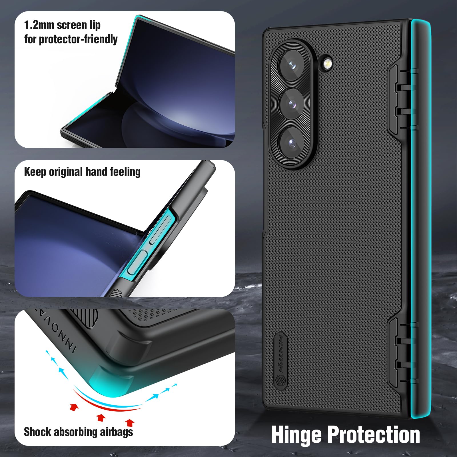 Foto 5 pulgar | Funda Nillkin Super Frosted Shield Para Samsung Galaxy Z Fold 6 Con Protector De Pantalla - Venta Internacional.