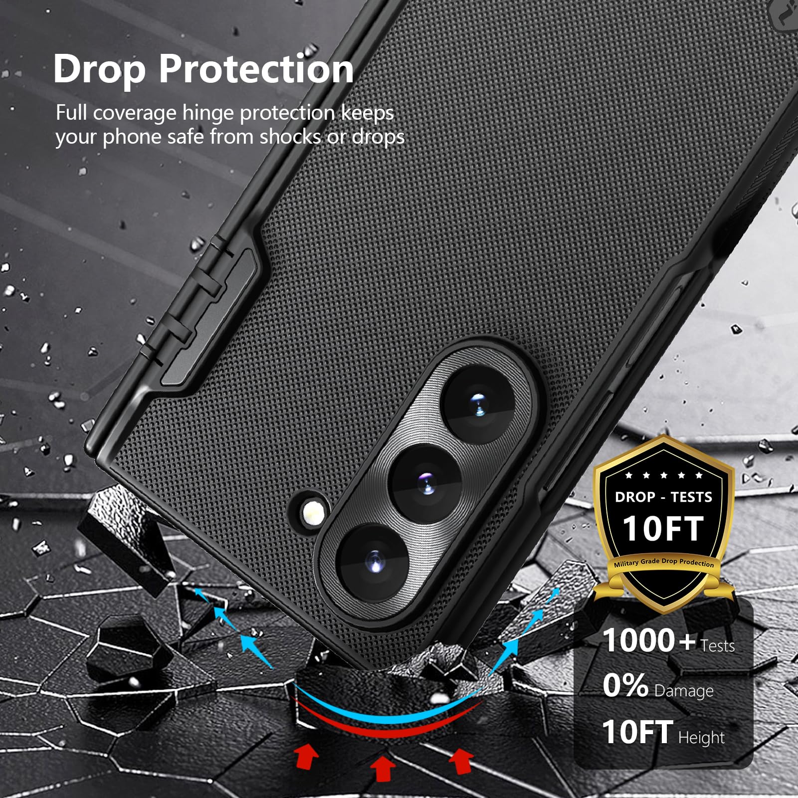 Foto 8 pulgar | Funda Nillkin Super Frosted Shield Para Samsung Galaxy Z Fold 6 Con Protector De Pantalla - Venta Internacional.