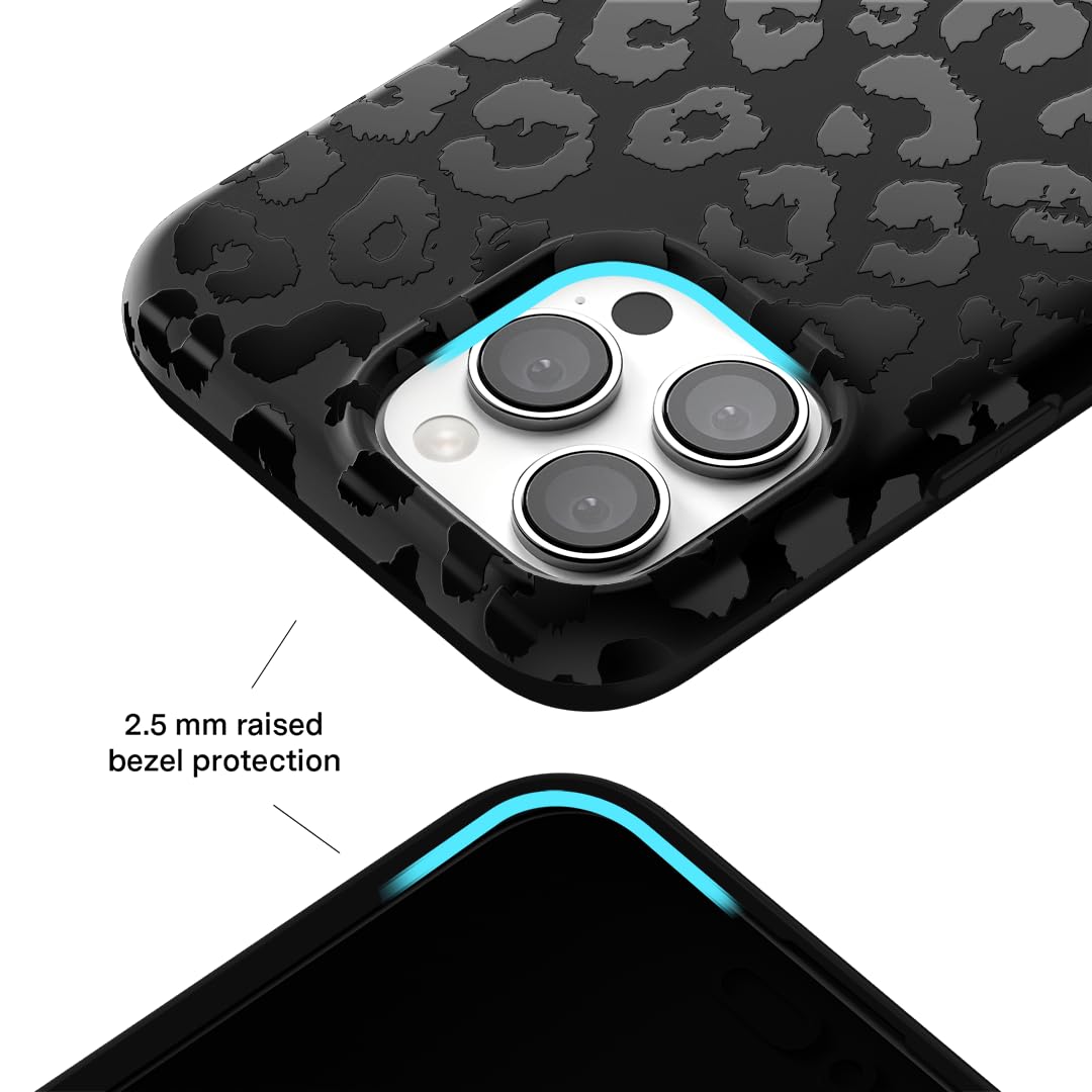 Foto 5 pulgar | Funda De Teléfono Velvet Caviar Black Leopard Cheetah Iphone 16 Pro Max - Venta Internacional.