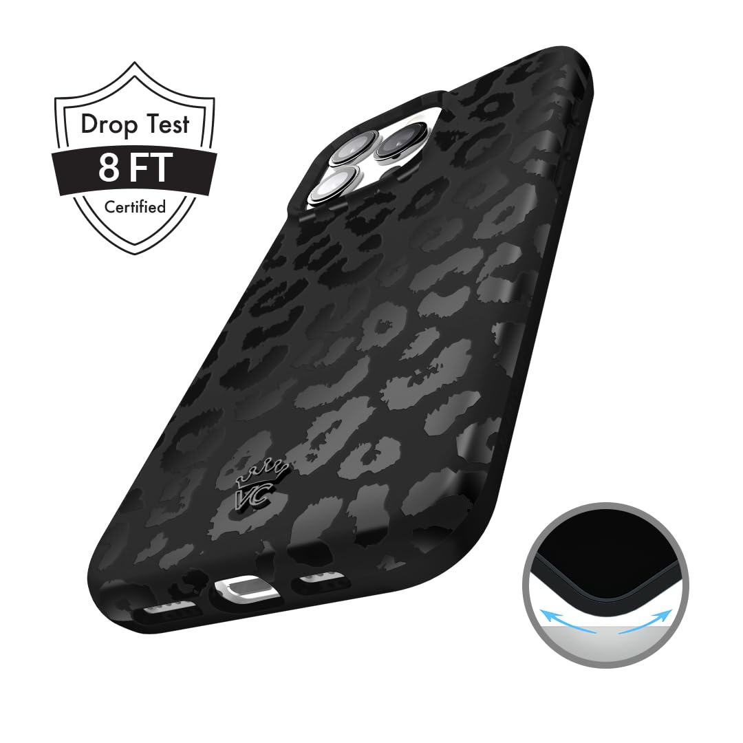 Foto 6 pulgar | Funda De Teléfono Velvet Caviar Black Leopard Cheetah Iphone 16 Pro Max - Venta Internacional.