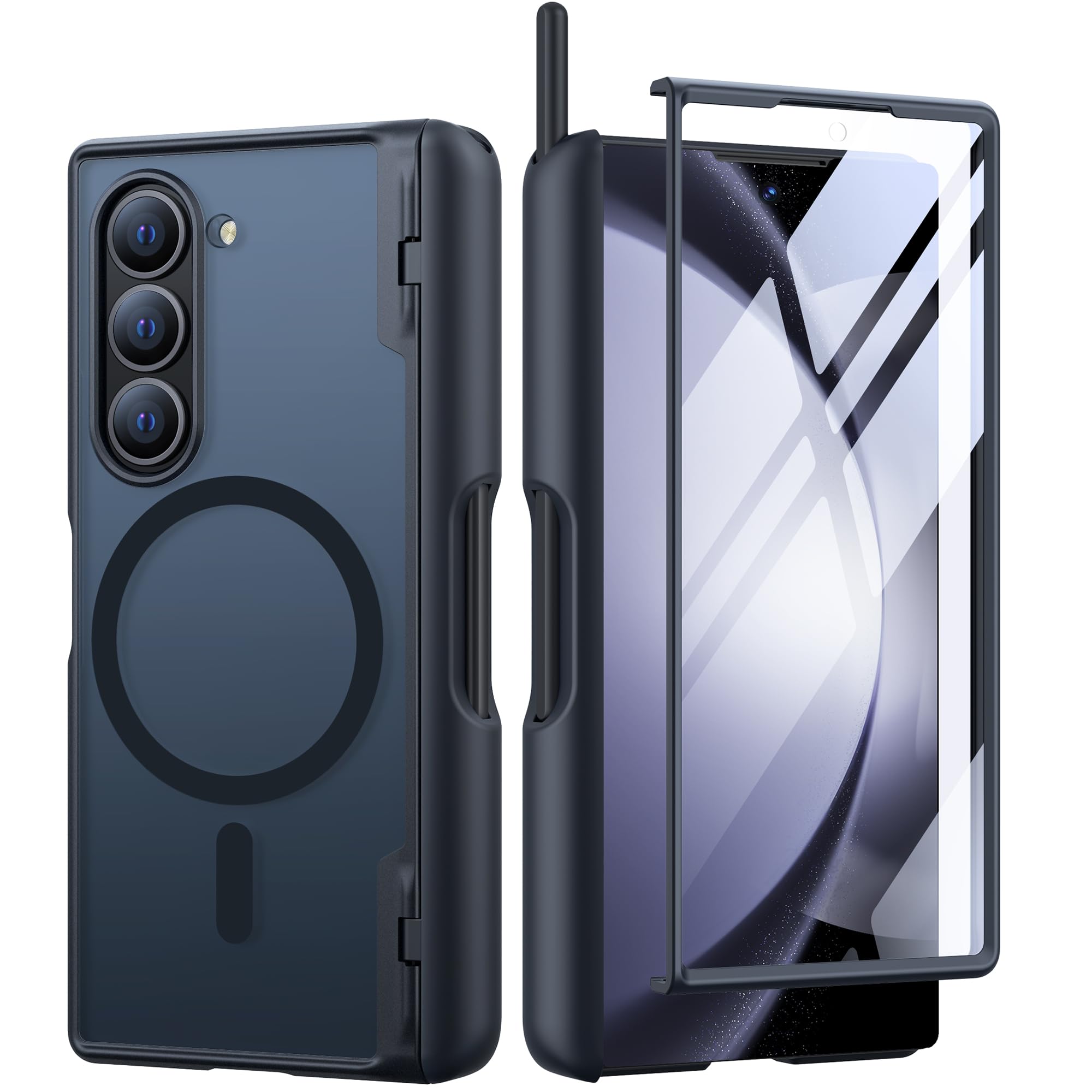 Foto 2 pulgar | Funda De Teléfono Mobosi Para Samsung Galaxy Z Fold 6 Negra - Venta Internacional.