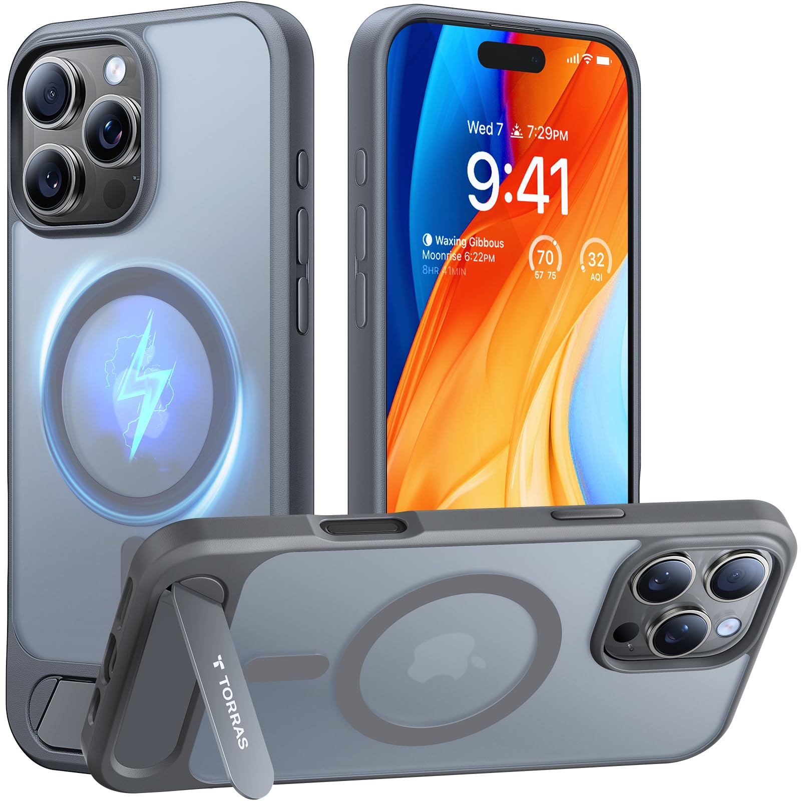 Foto 1 | Funda Para Teléfono Torras Strong Magnetic Stand Iphone 16 Pro Max - Venta Internacional.