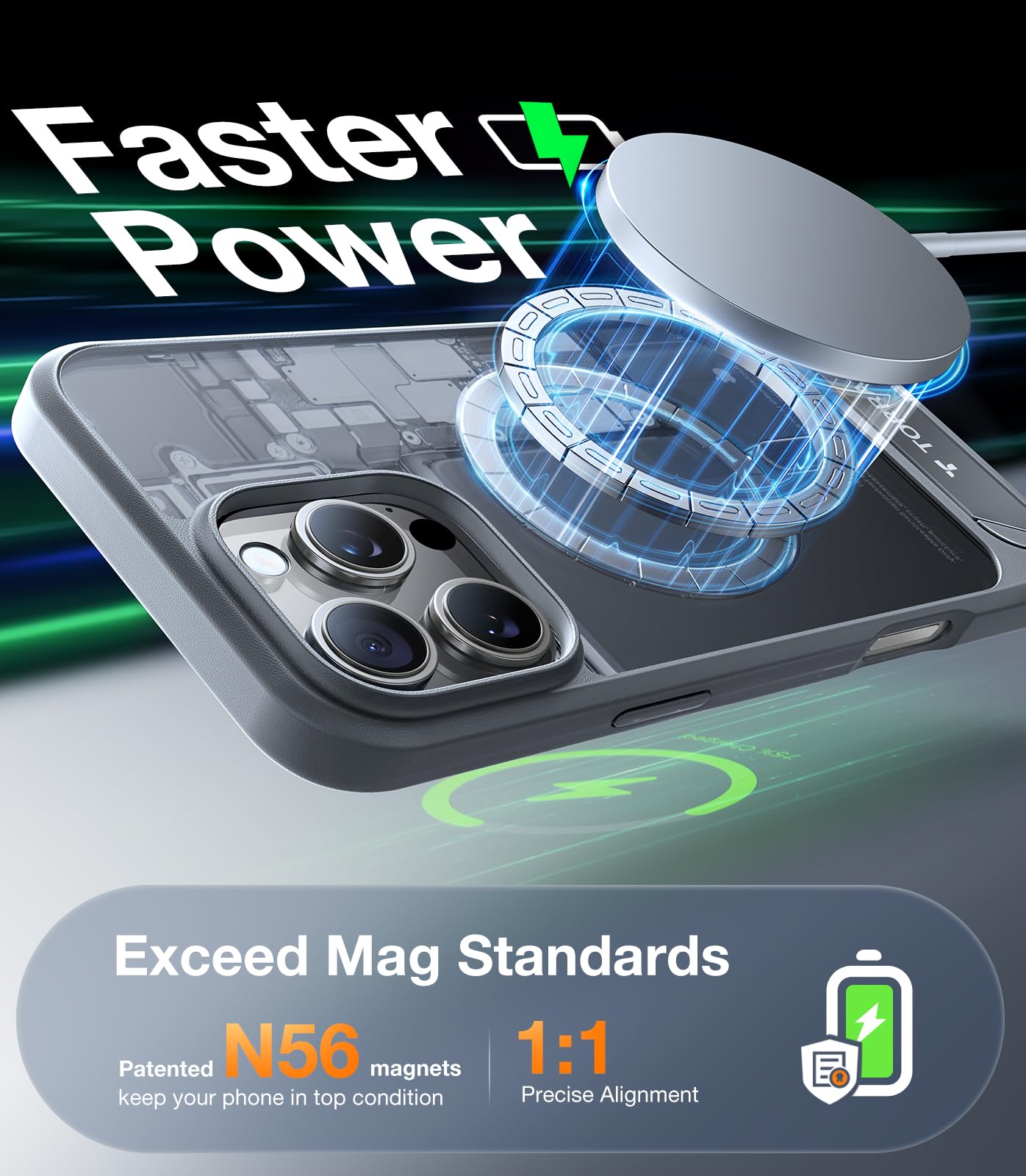 Foto 4 pulgar | Funda Para Teléfono Torras Strong Magnetic Stand Iphone 16 Pro Max - Venta Internacional.