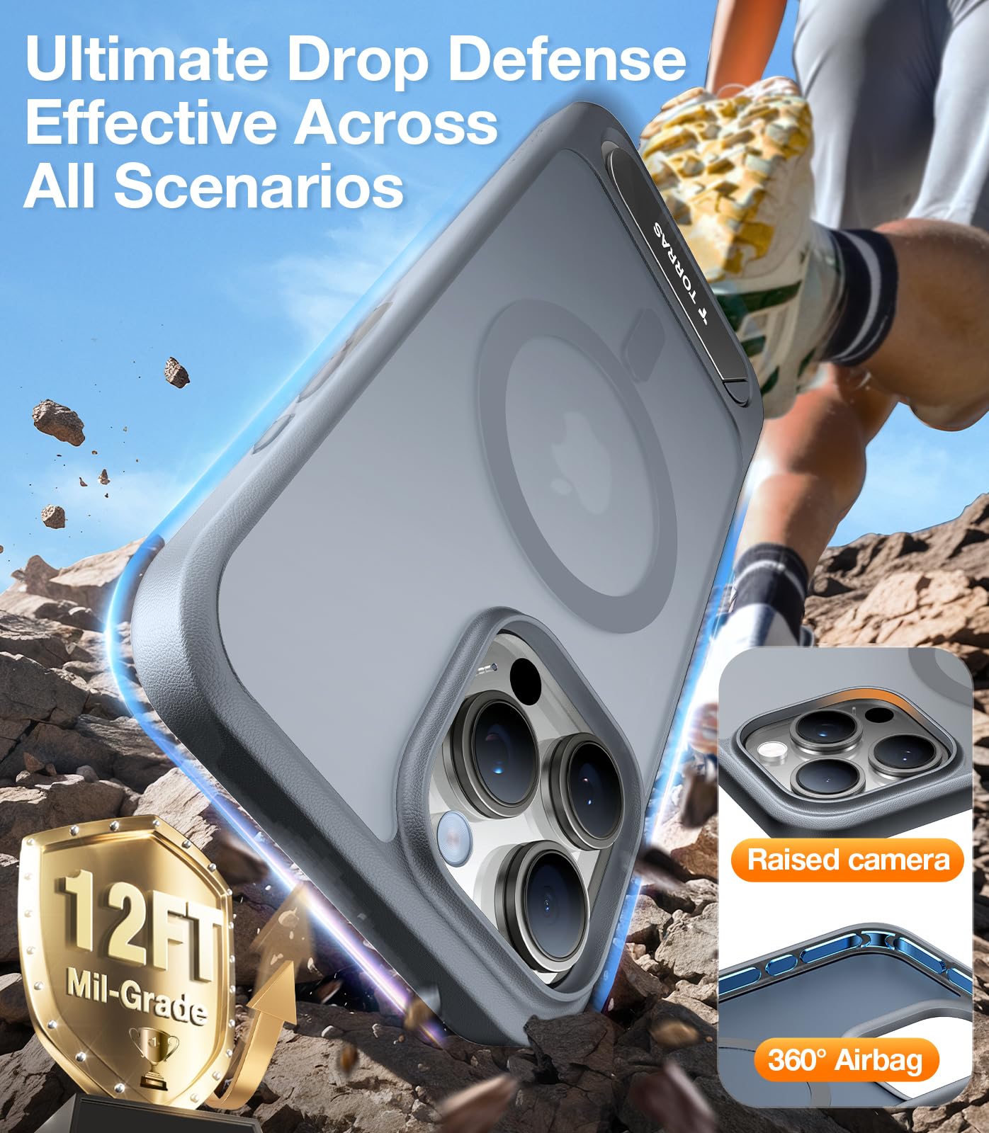 Foto 5 | Funda Para Teléfono Torras Strong Magnetic Stand Iphone 16 Pro Max - Venta Internacional.