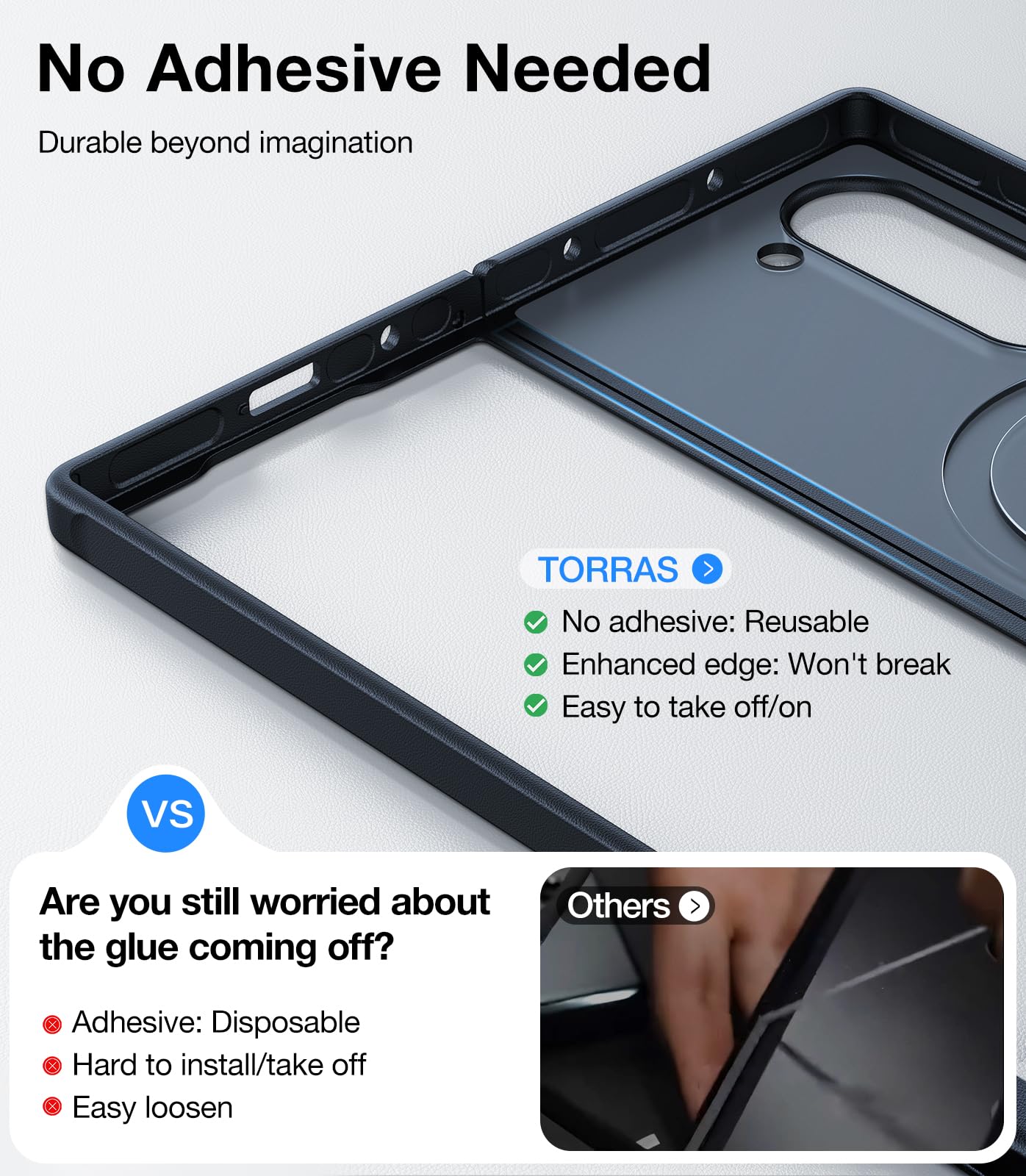 Foto 7 pulgar | Funda De Teléfono Torras Magnética A Prueba De Golpes Para Samsung Z Fold 6 - Venta Internacional.