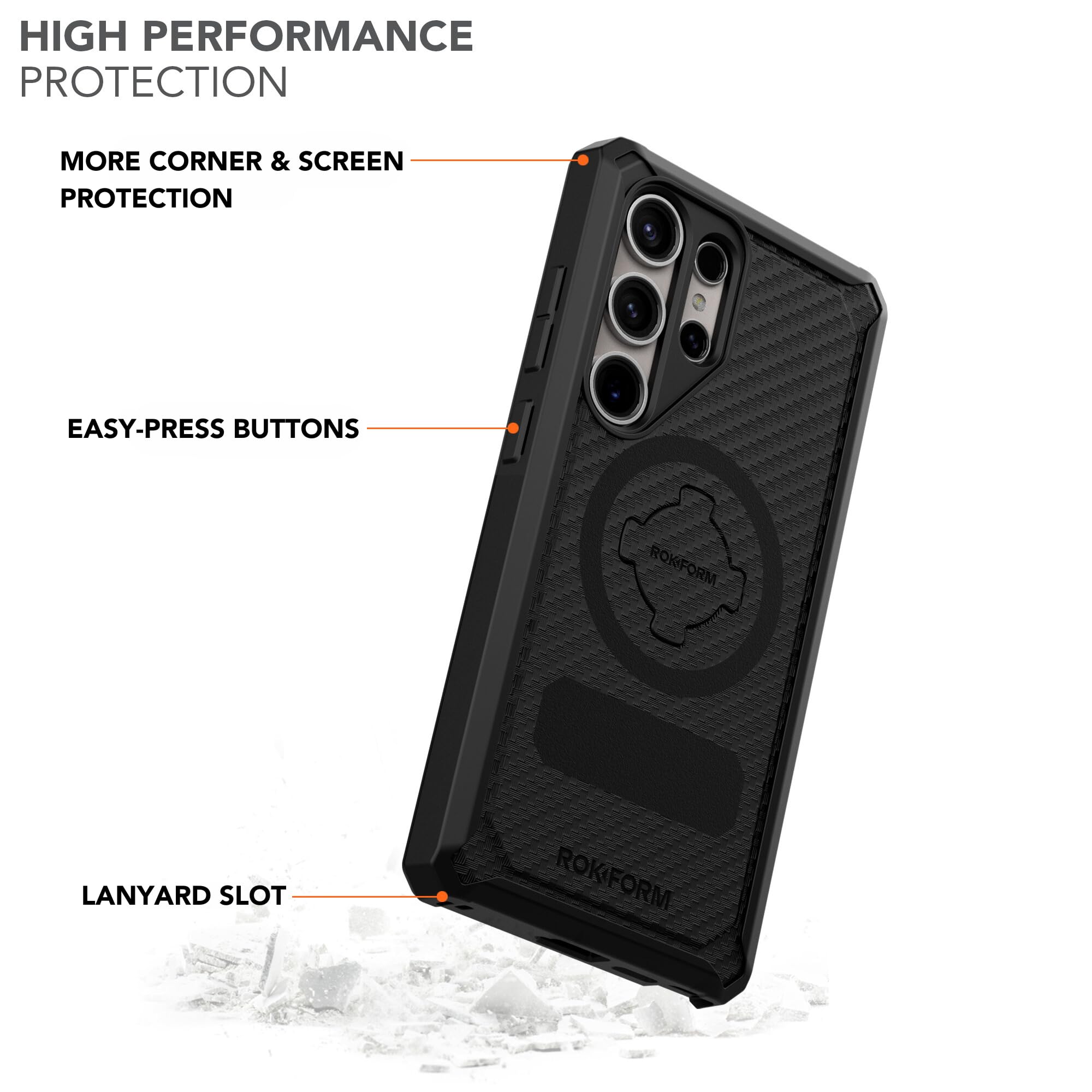 Foto 4 pulgar | Funda Rokform Para Galaxy S24 Ultrarresistente Con Magsafe Black - Venta Internacional.