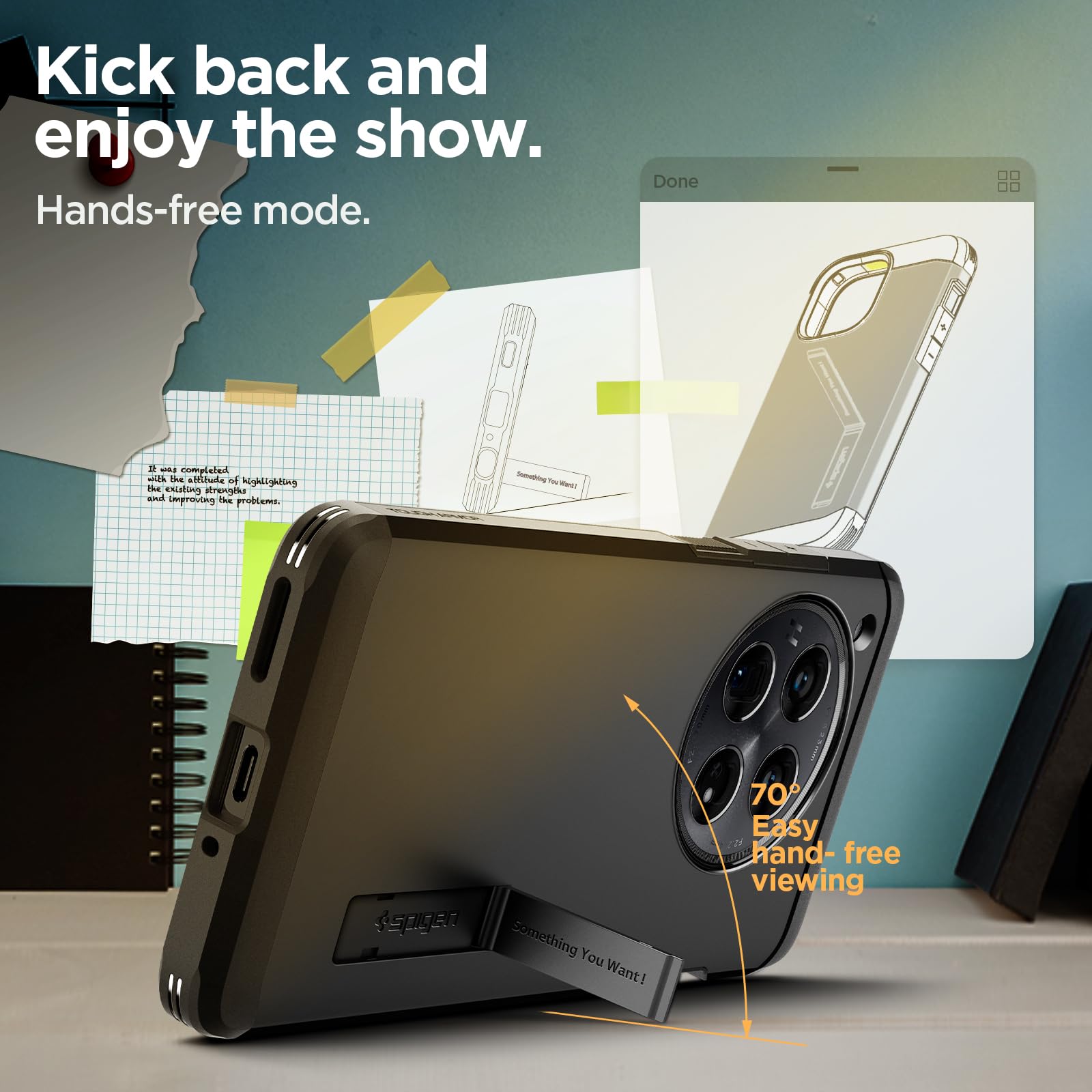 Foto 5 | Funda De Teléfono Spigen Tough Armor Para Oneplus 12 (2024) - Negro - Venta Internacional.