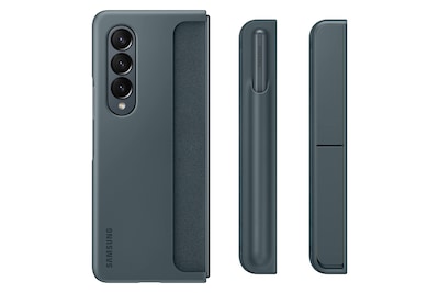 Foto 2 | Funda Para Teléfono Samsung Galaxy Z Fold4 Con Soporte Para Bolígrafos, Gris Y Verde - Venta Internacional.