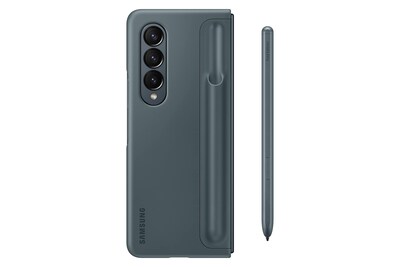 Foto 3 | Funda Para Teléfono Samsung Galaxy Z Fold4 Con Soporte Para Bolígrafos, Gris Y Verde - Venta Internacional.