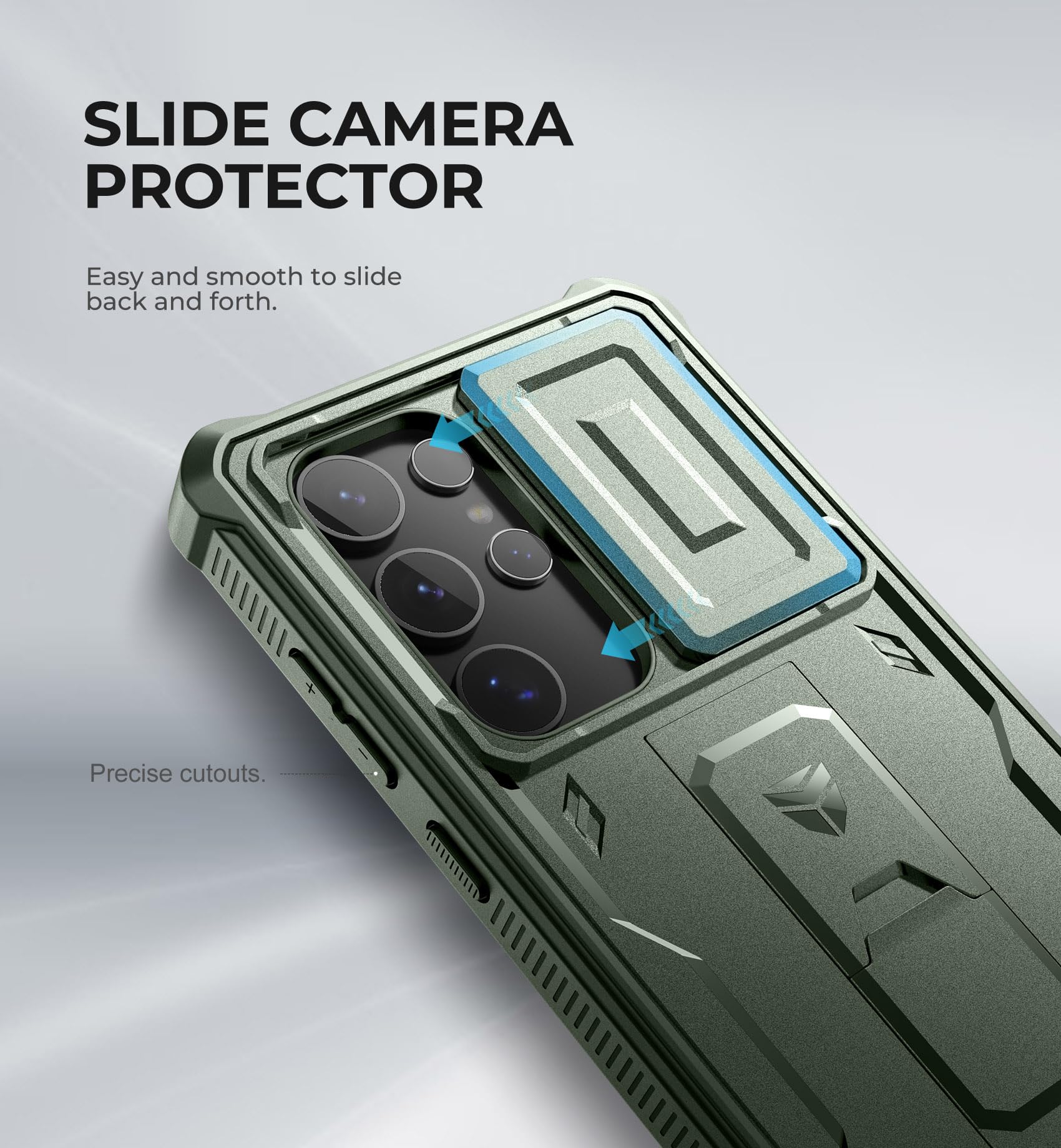 Foto 4 pulgar | Funda De Teléfono Dexnor Para Samsung Galaxy S24 Ultra Army Green - Venta Internacional.