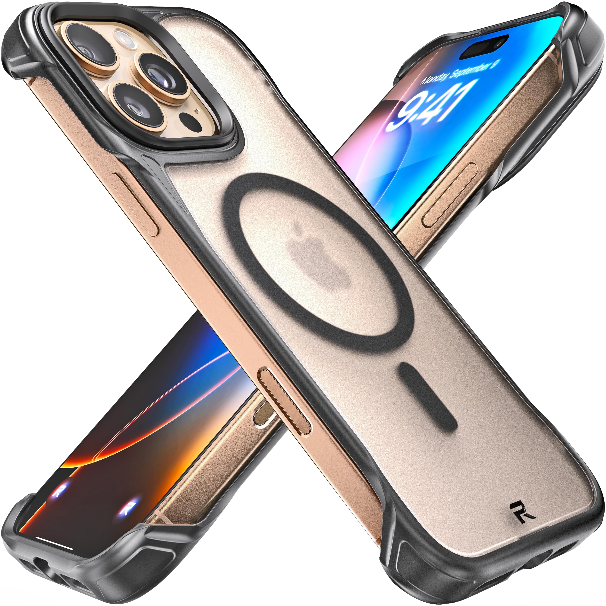 Funda Para Teléfono Rebel Iphone 16 Pro Max Clear Frosted Flex Series - Venta Internacional.