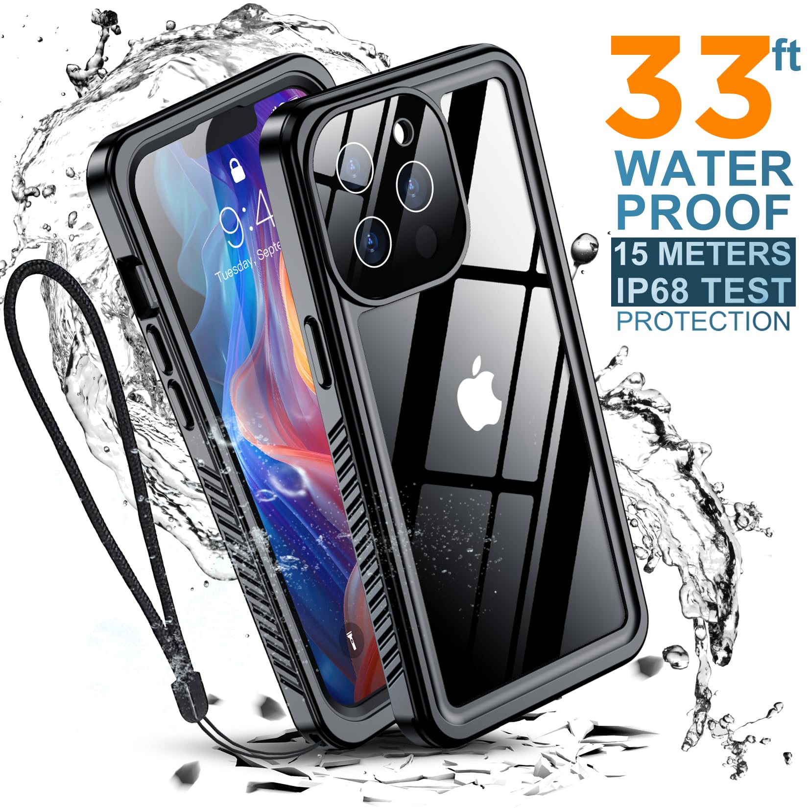 Foto 5 pulgar | Funda Impermeable Temdan Con Protector De Pantalla Para Iphone 13 Pro De 6.1 Pulgadas - Venta Internacional.