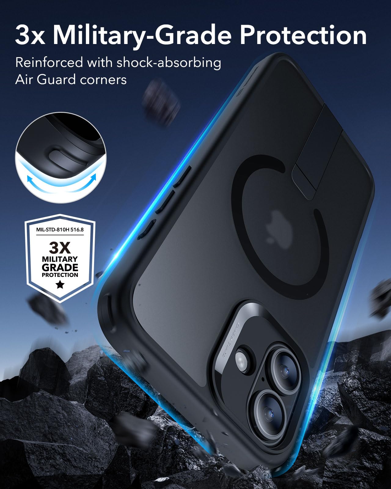 Foto 6 pulgar | Funda De Teléfono Esr Para Iphone 16 Con Soporte Compatible Con Magsafe - Venta Internacional.