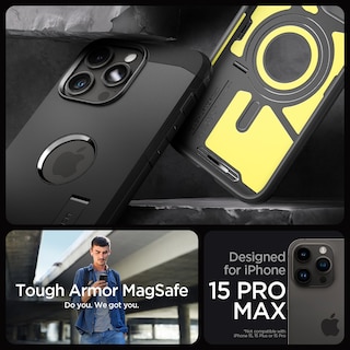 Foto 2 | Funda De Teléfono Spigen Tough Armor Magfit Para Iphone 15 Pro Max - Venta Internacional.
